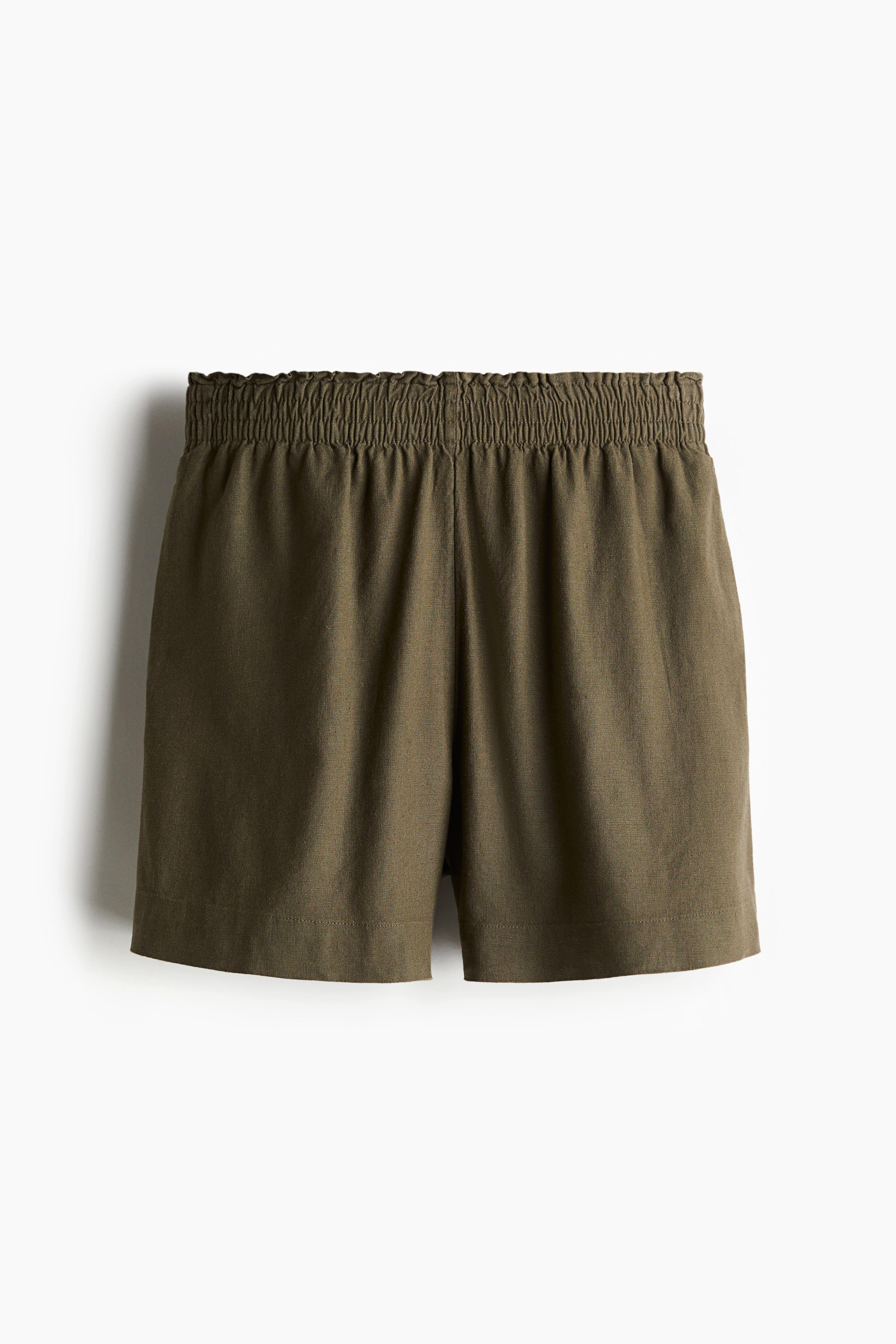 Linen-Blend Shorts Product Image