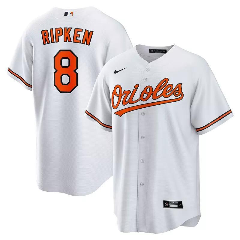 Mens Nike Cal Ripken Jr. Baltimore Orioles Throwback Replica Player Jersey Product Image