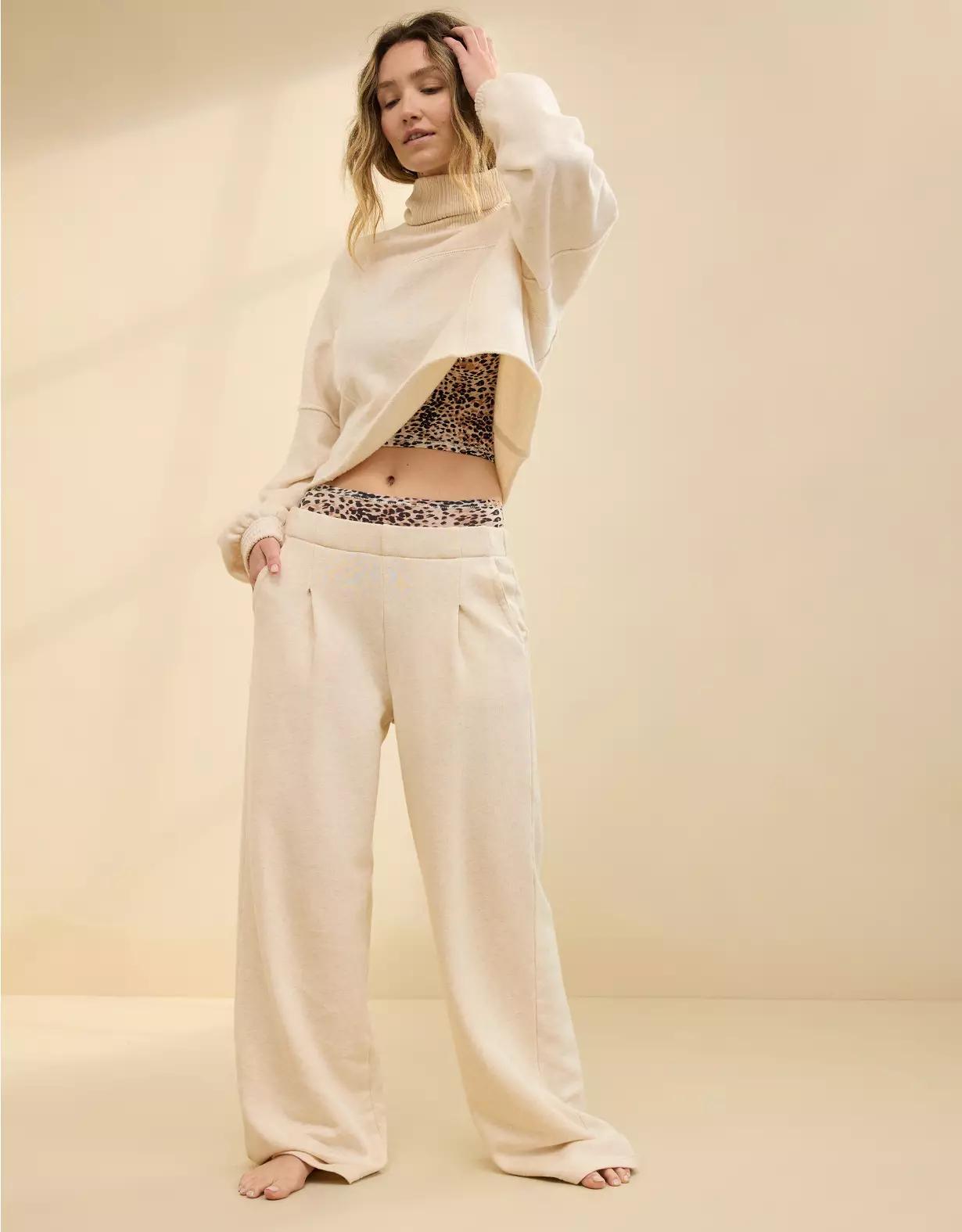 Aerie Cozy New Heights Fleece Trouser Product Image