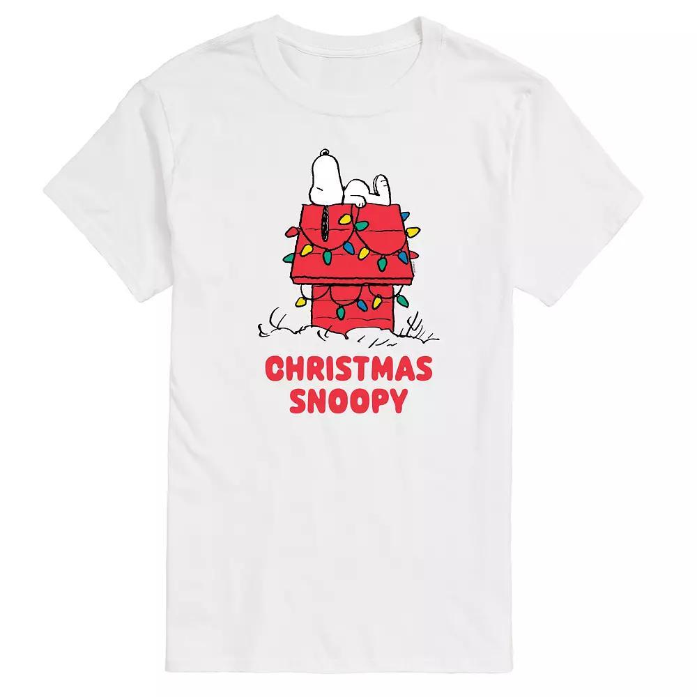 Big & Tall Peanuts Christmas Snoopy Graphic Tee, Men's,  Product Image