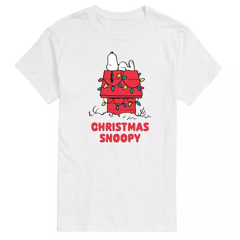 Big & Tall Peanuts Christmas Snoopy Graphic Tee, Men's,  Product Image