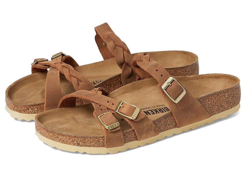 Birkenstock Womens Franca Braid Oiled Leather Strappy Sandals Product Image