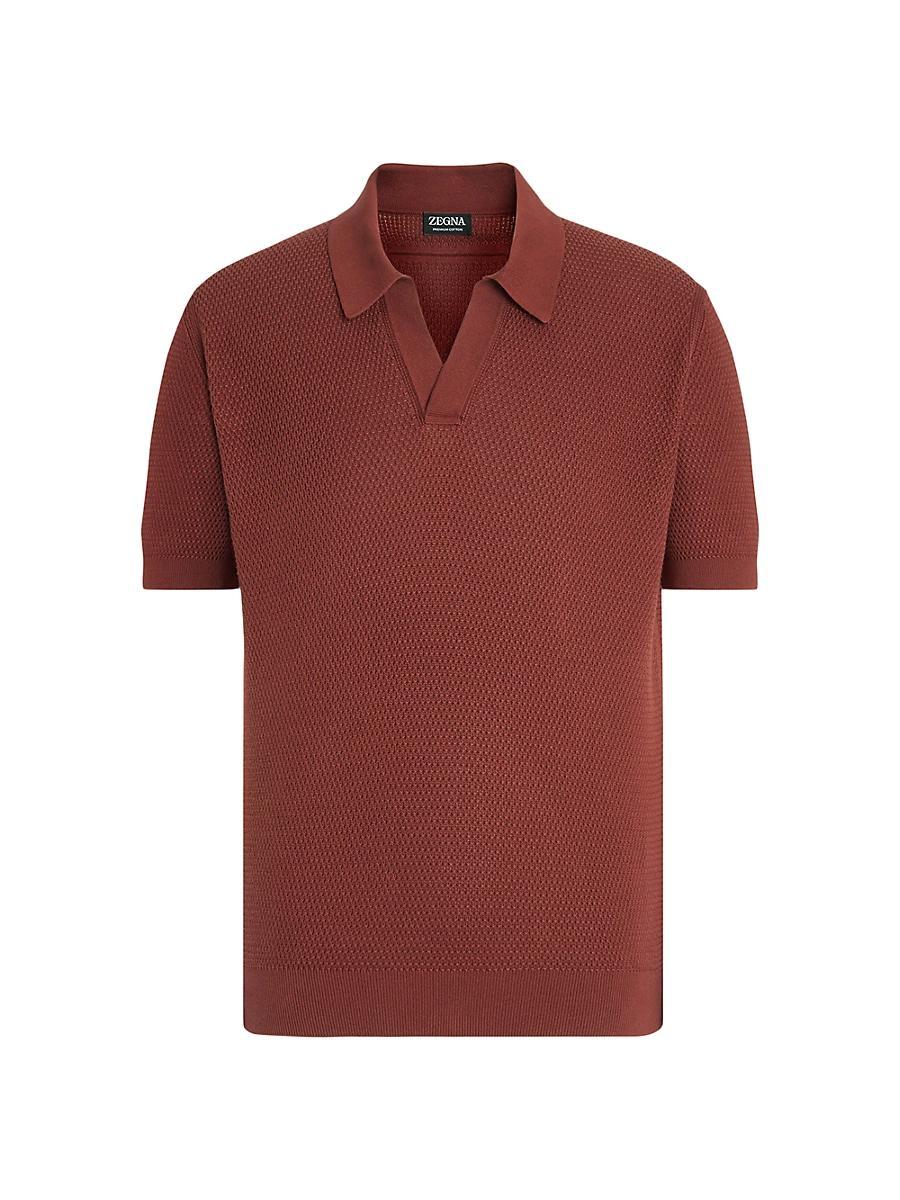 Mens Polo Ribbed Hem Shirt Product Image