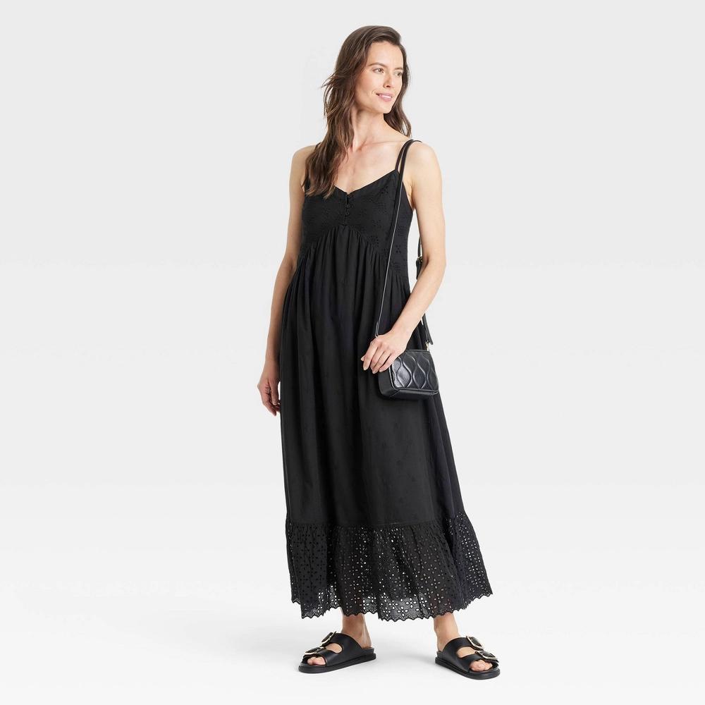 Women's Eyelet Maxi Sundress - Universal Thread™ Product Image