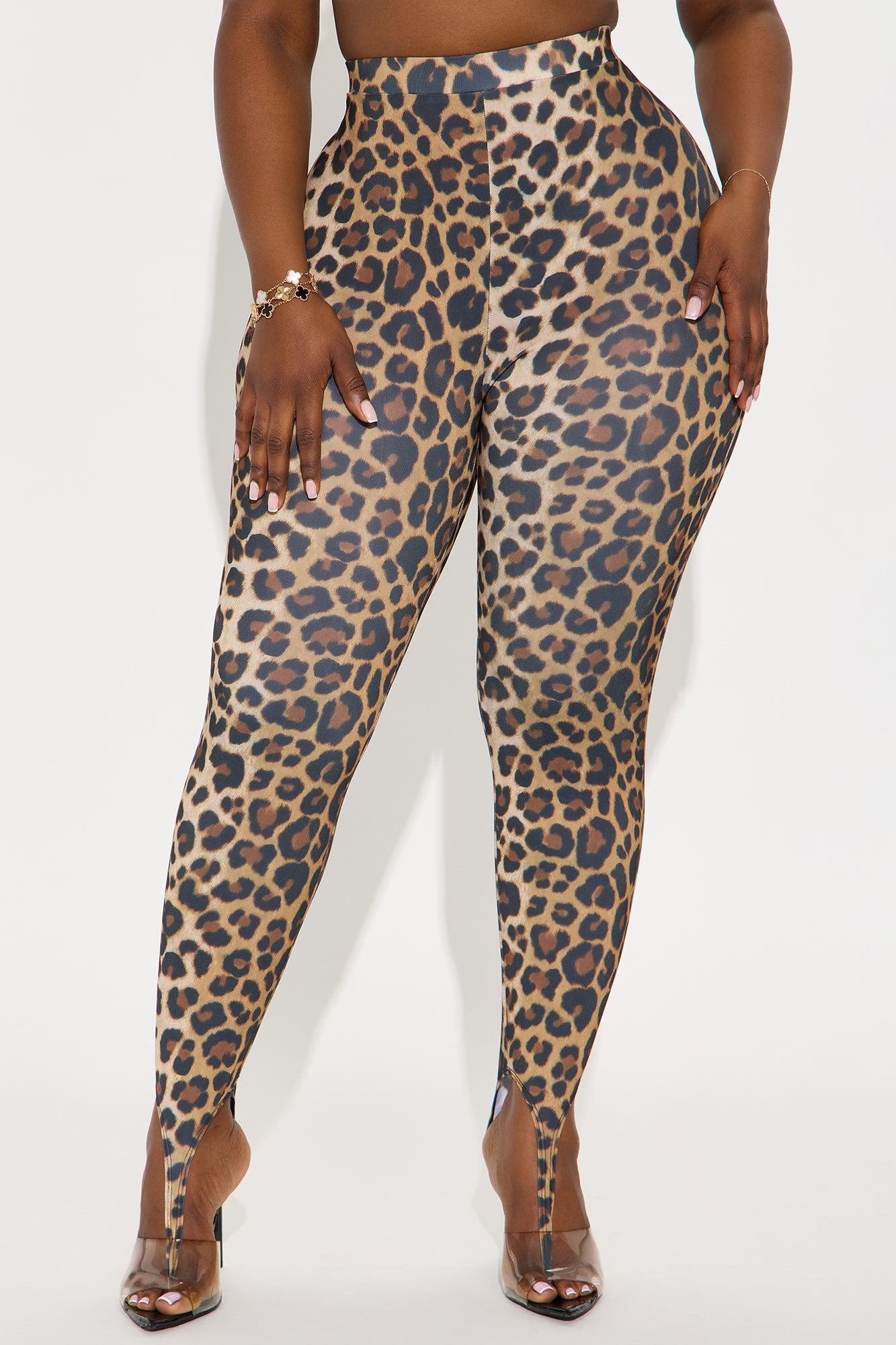 Kamryn High Rise Leopard Stirrup Legging - Leopard Female Product Image