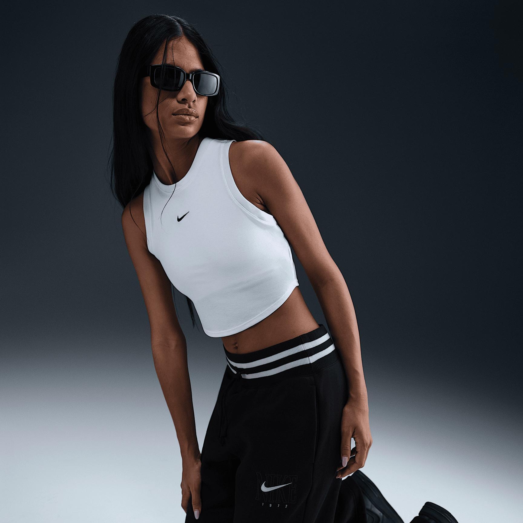 Womens Nike Sportswear Phoenix Fleece High-Waist Wide-Leg Graphic Jogger Pants Product Image