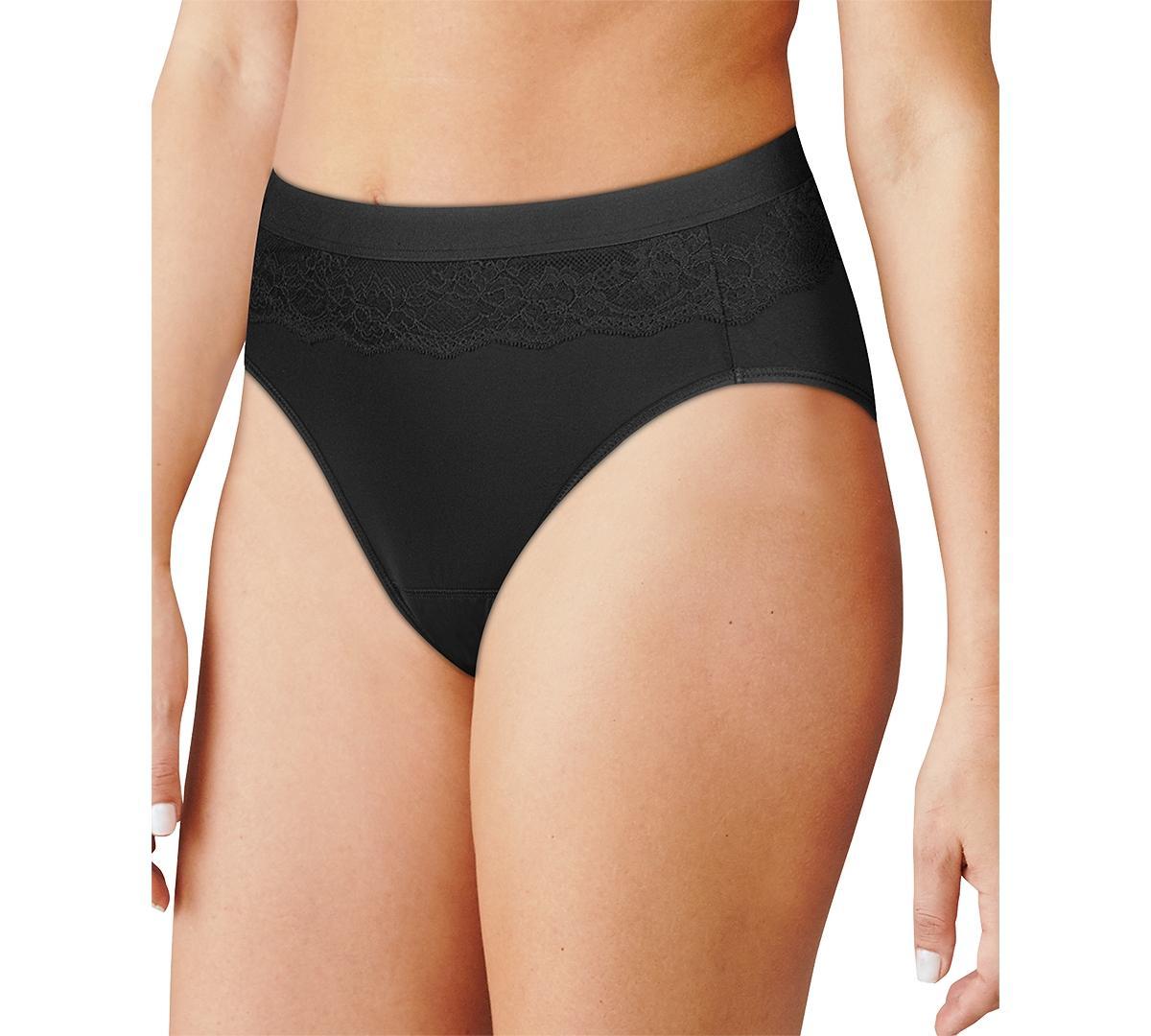 Womens Bali Beautifully Confident Hi-Cut Panty with Leak Protection Liner DFLLH1 Product Image