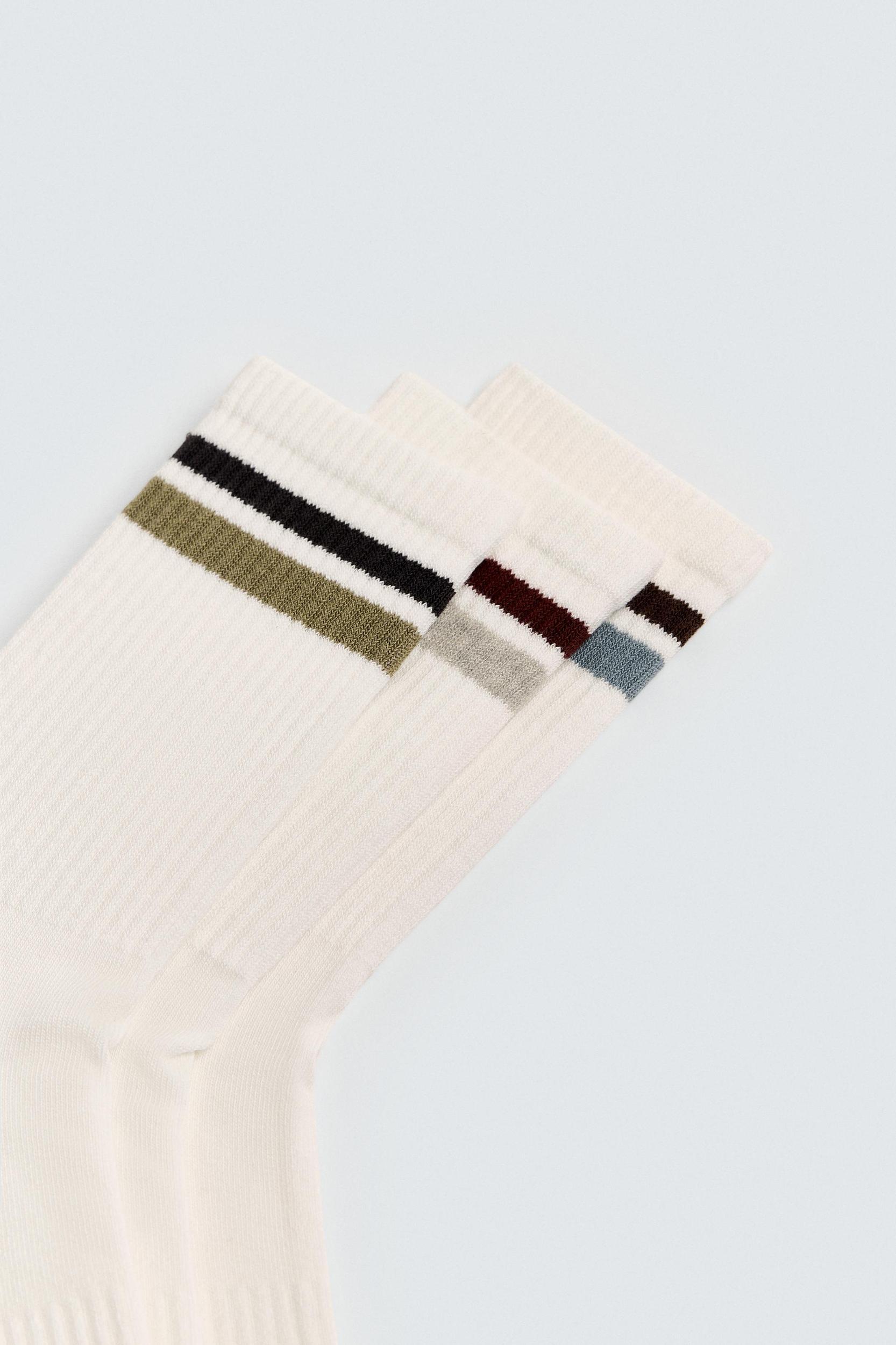 3-PACK STRIPED SOCKS Product Image