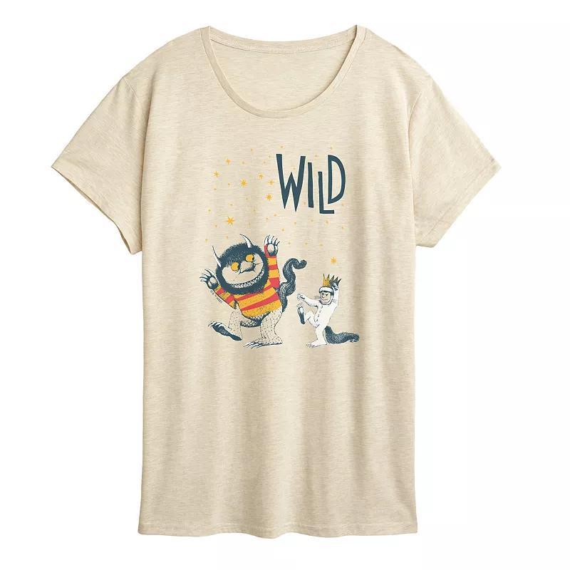 Women's Where The Wild Things Are Wild One Graphic Tee, Size: Small, Beige Product Image