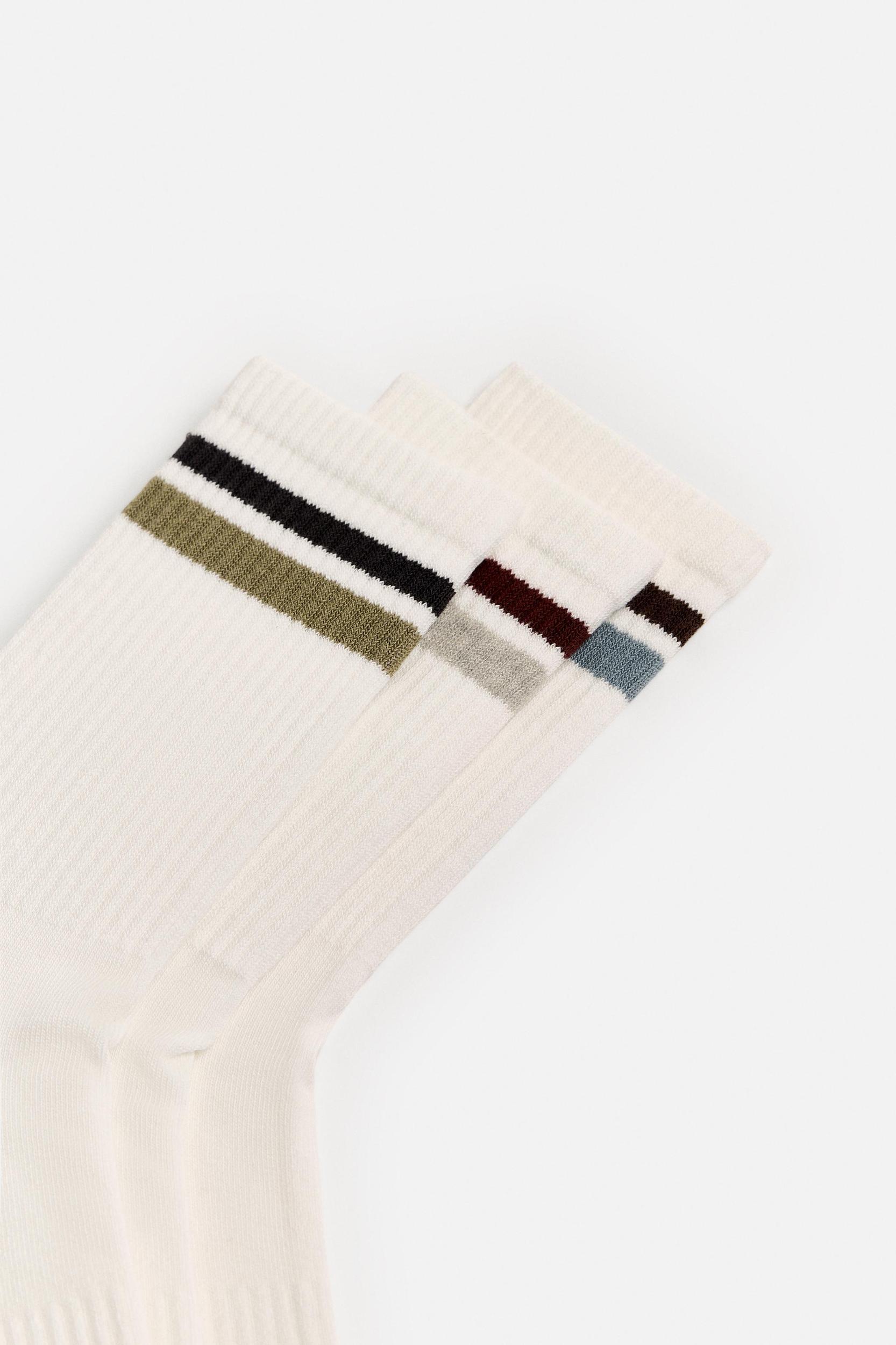 3-PACK STRIPED SOCKS Product Image