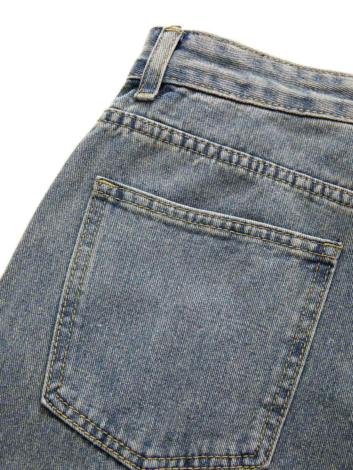 90s Washed High Waist Boyfriend Jeans Product Image