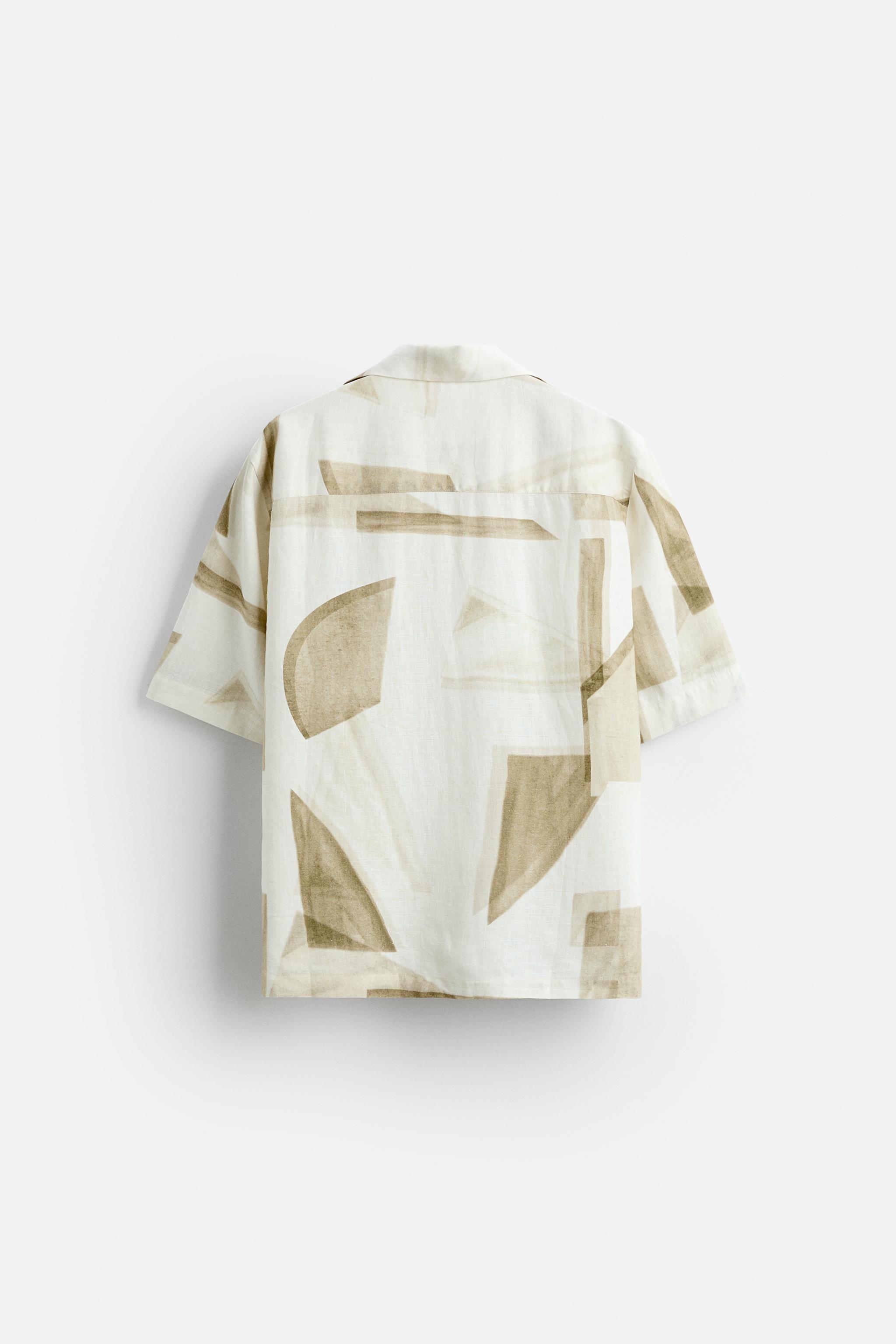 LINEN - VISCOSE PRINTED SHIRT Product Image