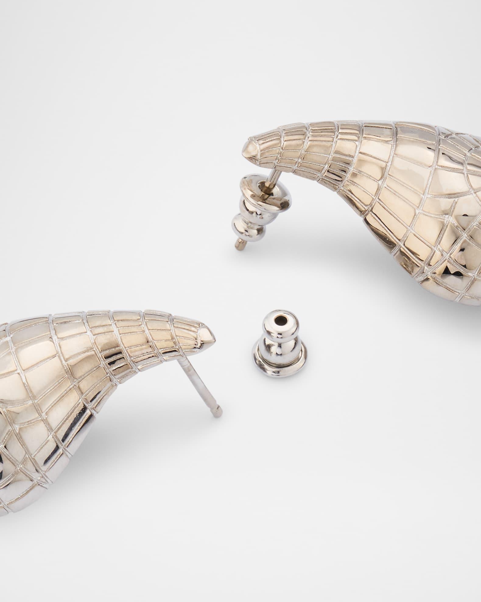 Mosaic Textured Teardrop Earrings Product Image