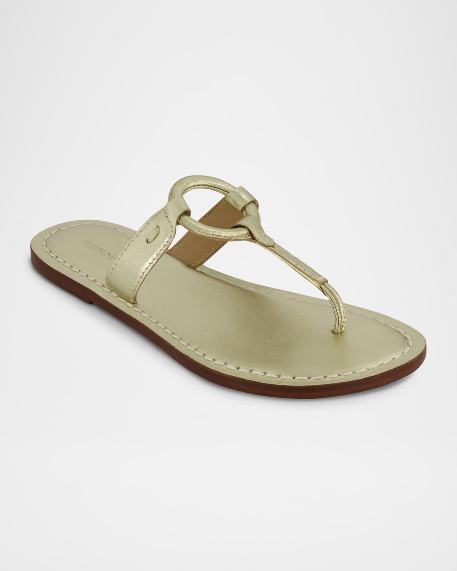 Matrix Metallic Flat Thong Sandals Product Image