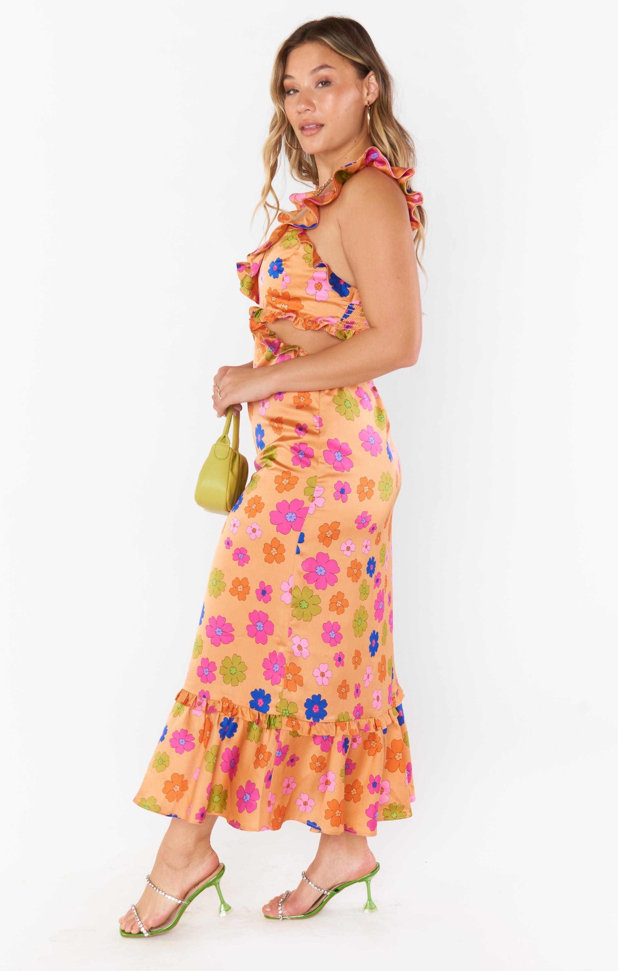 Lane Midi Dress ~ Poppin Poppy Product Image