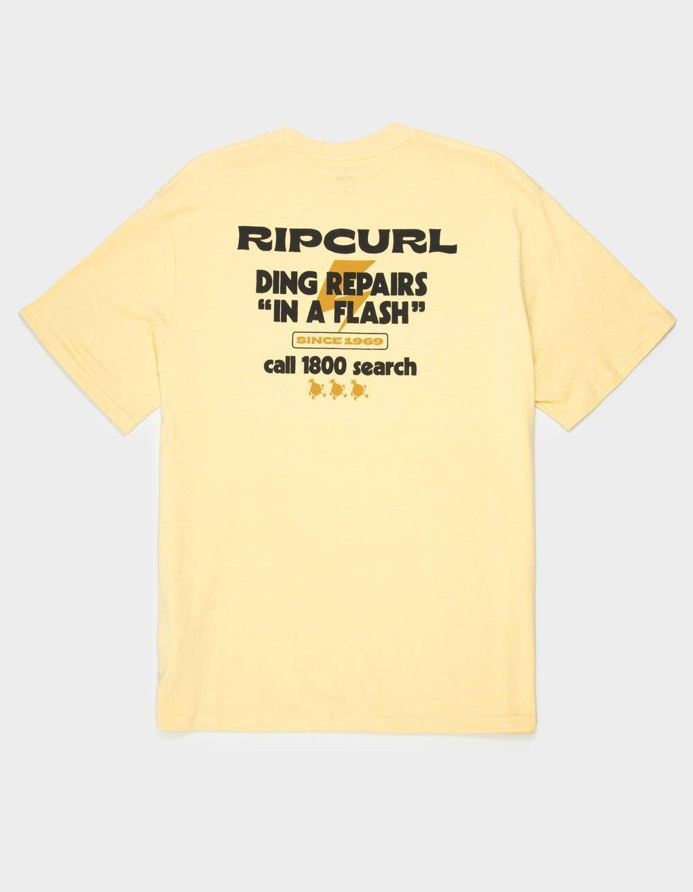 RIP CURL Flash Repairs Mens Tee - YELLOW Product Image