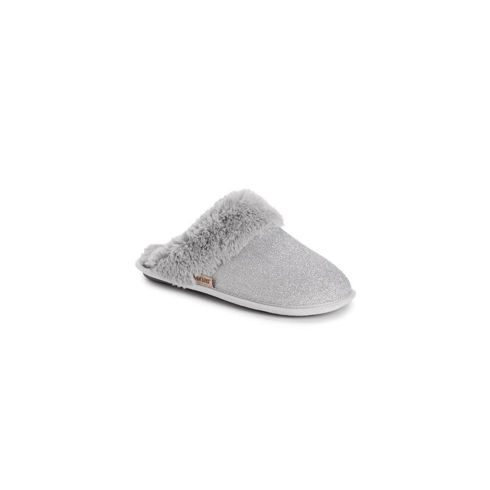 MUK LUKS Womens Angled Sparkle Scuff Slippers Product Image