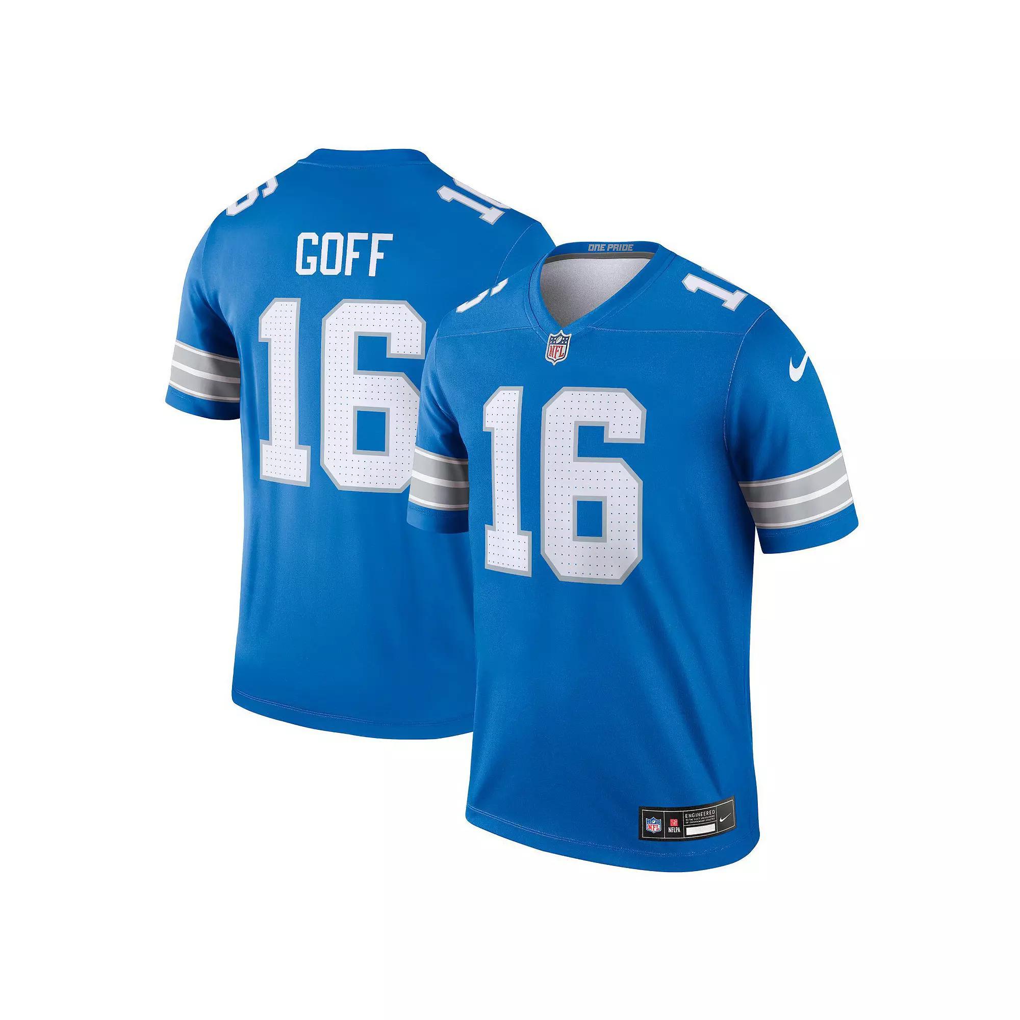 Men's Nike Jared Goff Blue Detroit Lions Legend Jersey,  Product Image