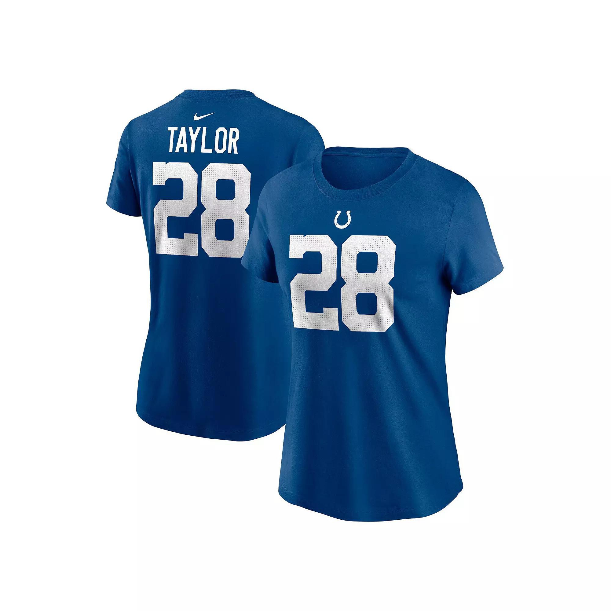 Women's Nike Jonathan Taylor Royal Indianapolis Colts Player Name & Number T-Shirt,  Product Image