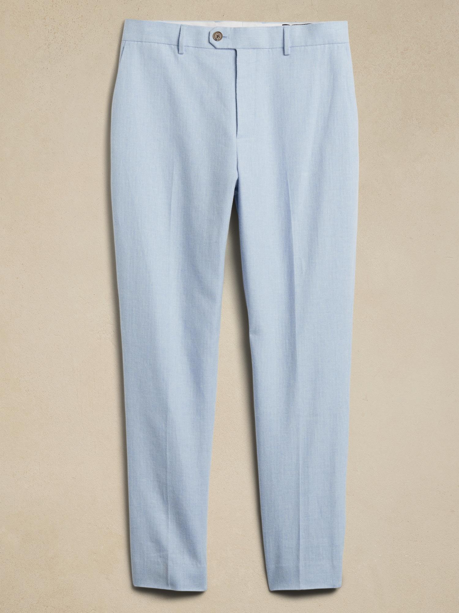 Canyon Tailored-Fit Linen-Blend Suit Trouser Product Image