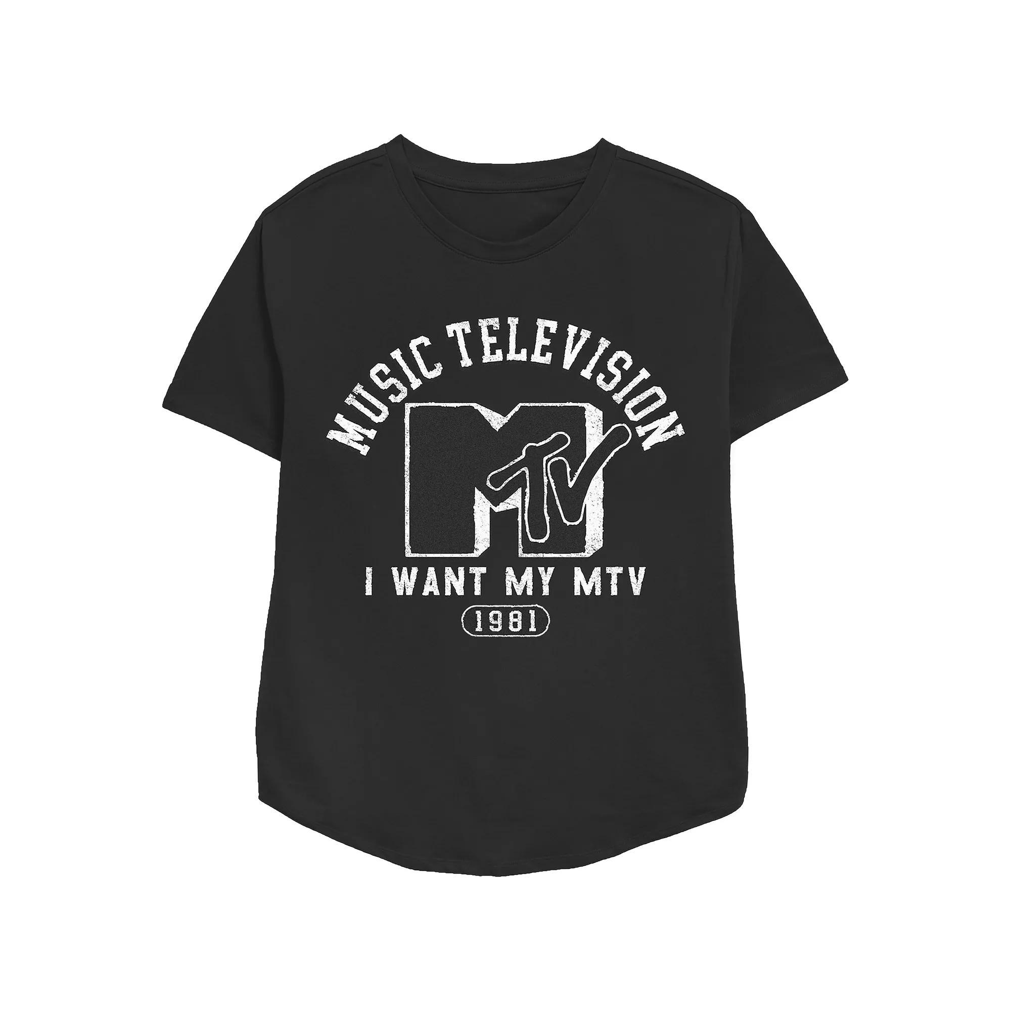 Women's MTV Music College Redux Relaxed Fit Graphic Tee, Girl's,  Product Image