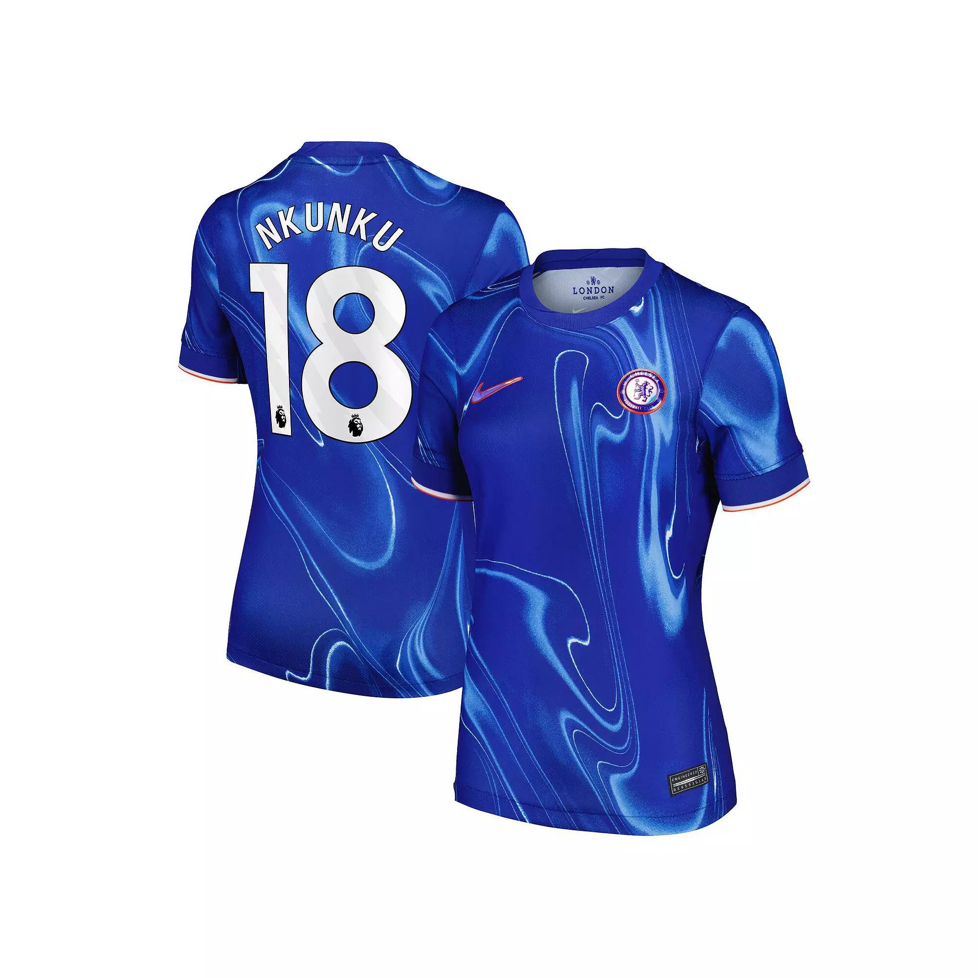 Women's Nike Christopher Nkunku Blue Chelsea 2024/25 Home Replica Player Jersey, Size: Medium, Chl Blue Product Image