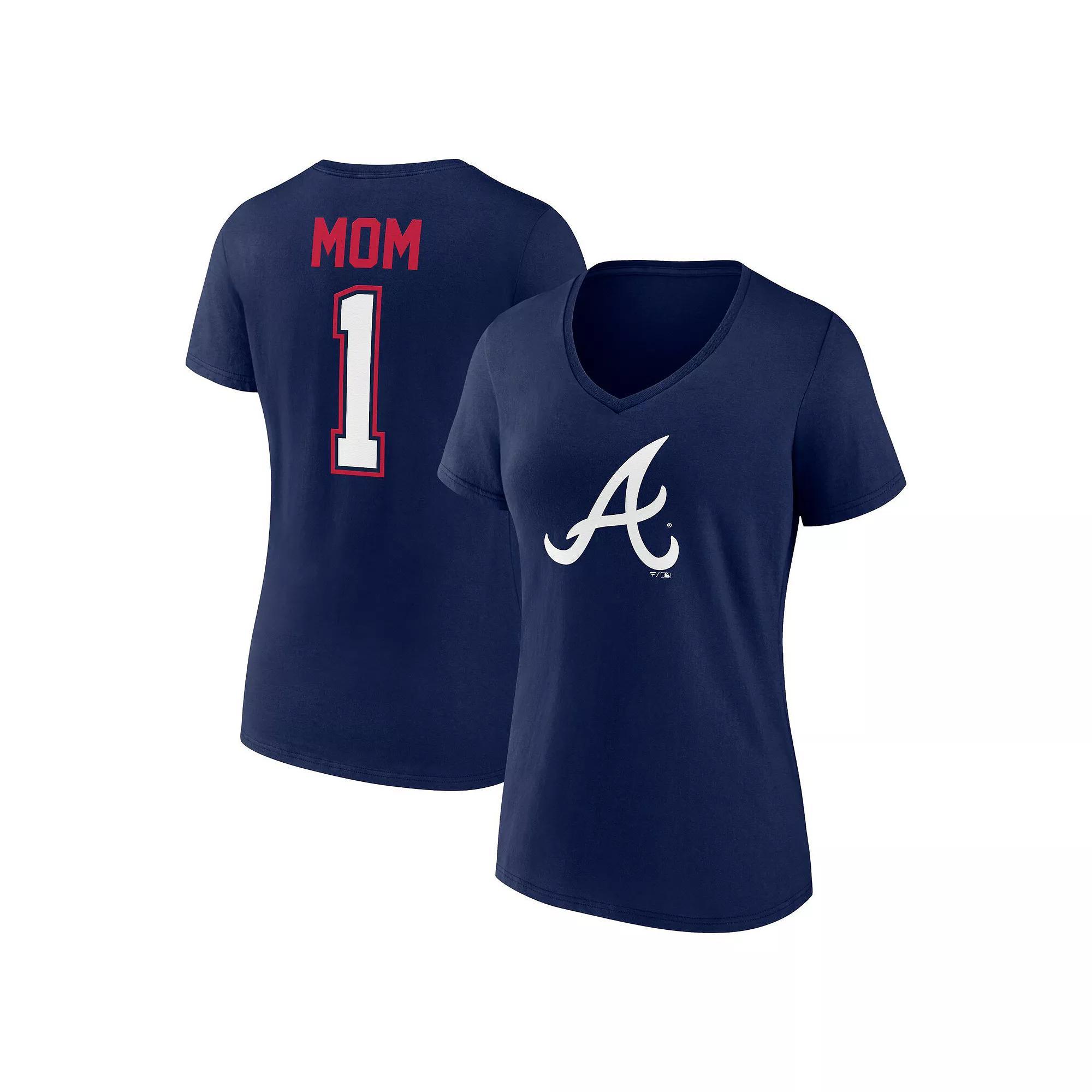 Women's Fanatics Branded Navy Atlanta Braves Plus  Product Image