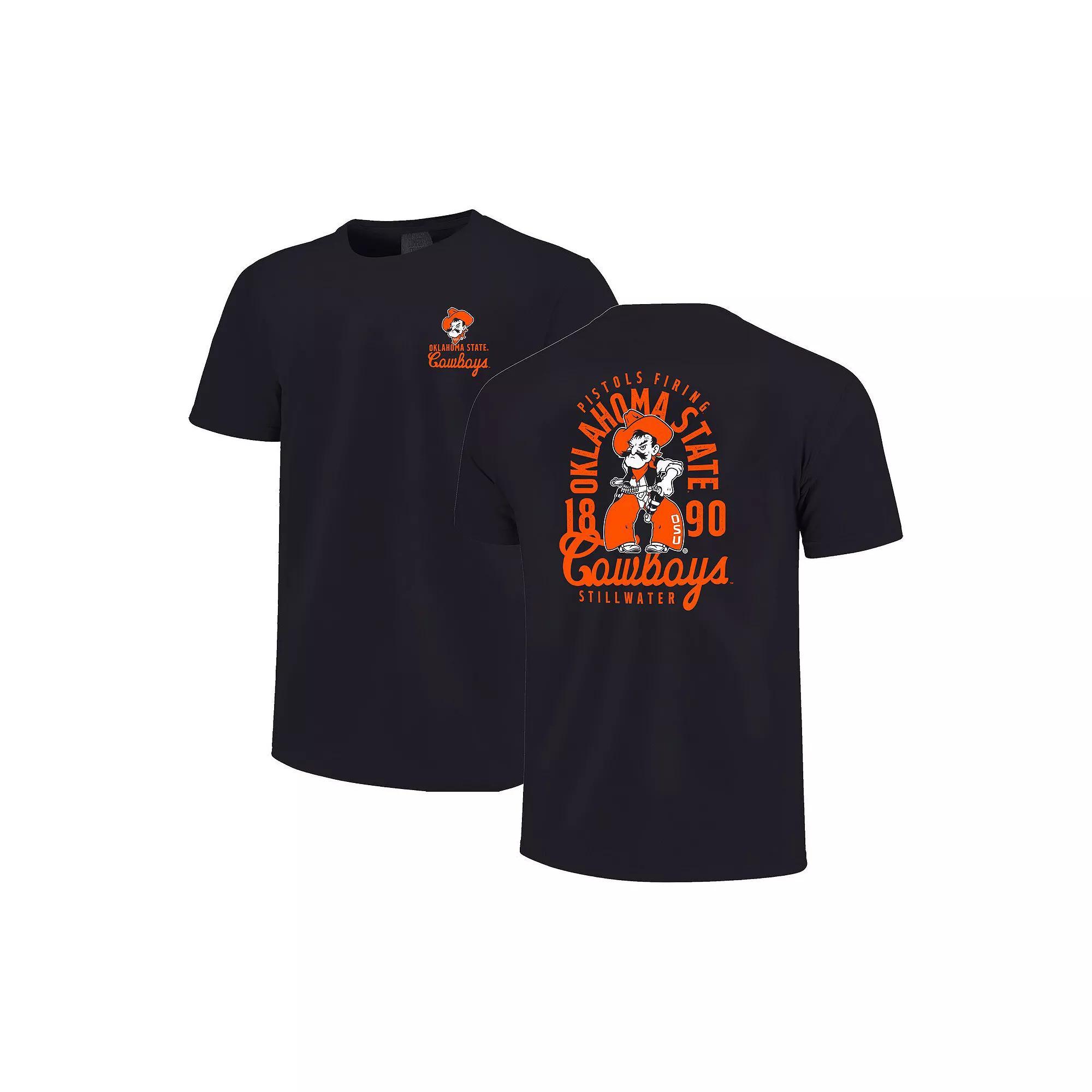 Youth Black Oklahoma State Cowboys Comfort Colors Mascot Overlay T-Shirt, Kids Unisex,  Product Image