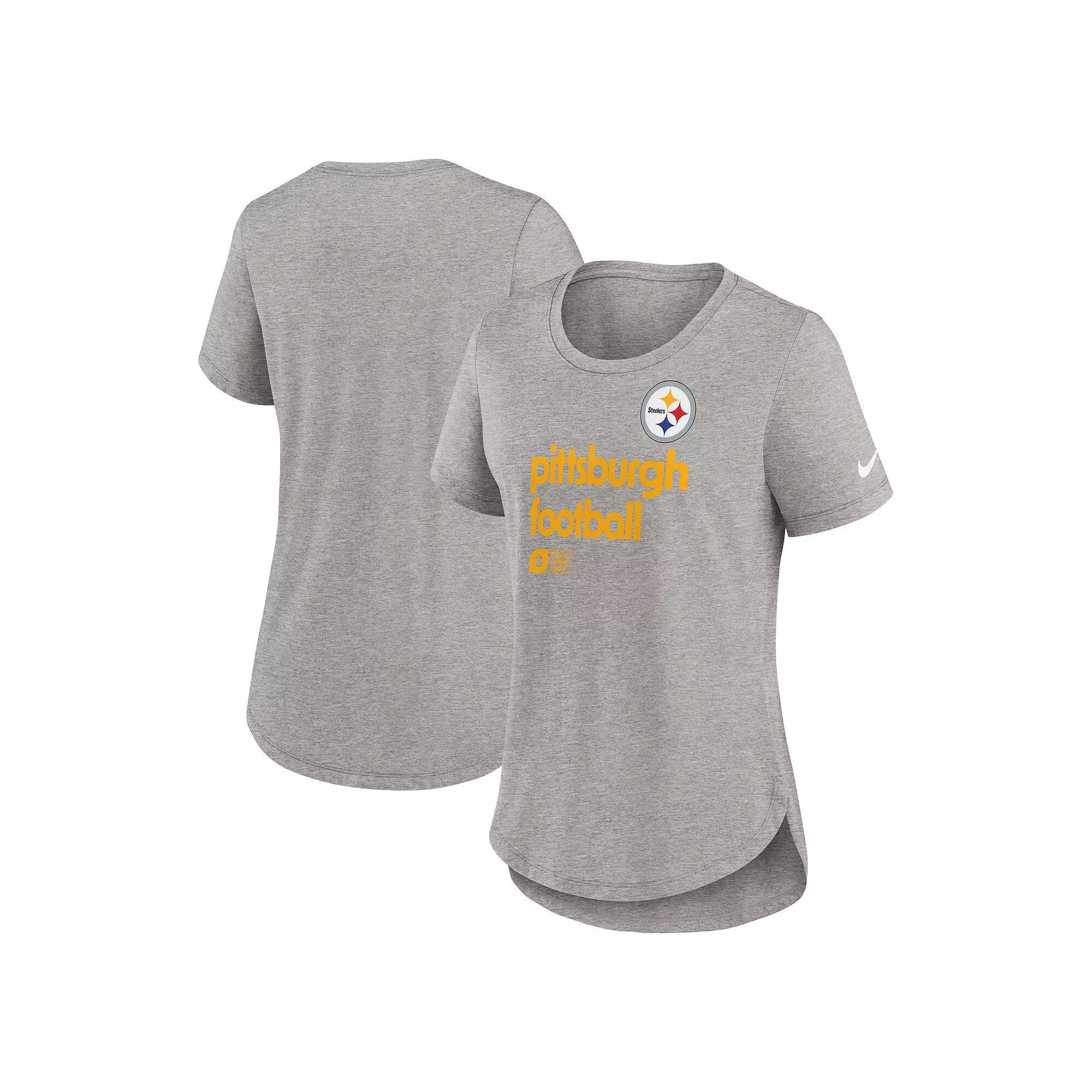 Men's Nike Heather Black Atlanta Falcons Team Tri-Blend T-Shirt,  Product Image