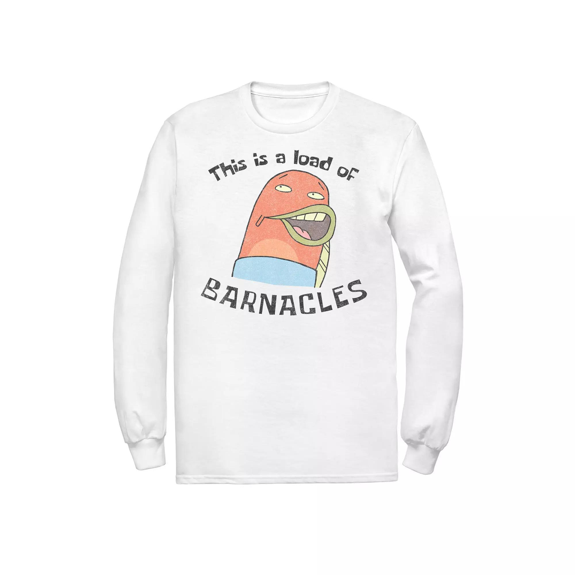 Men's Nickelodeon SpongeBob SquarePants This Is A Load Of Barnacles Quote Tee, Size: 3XL, White Product Image