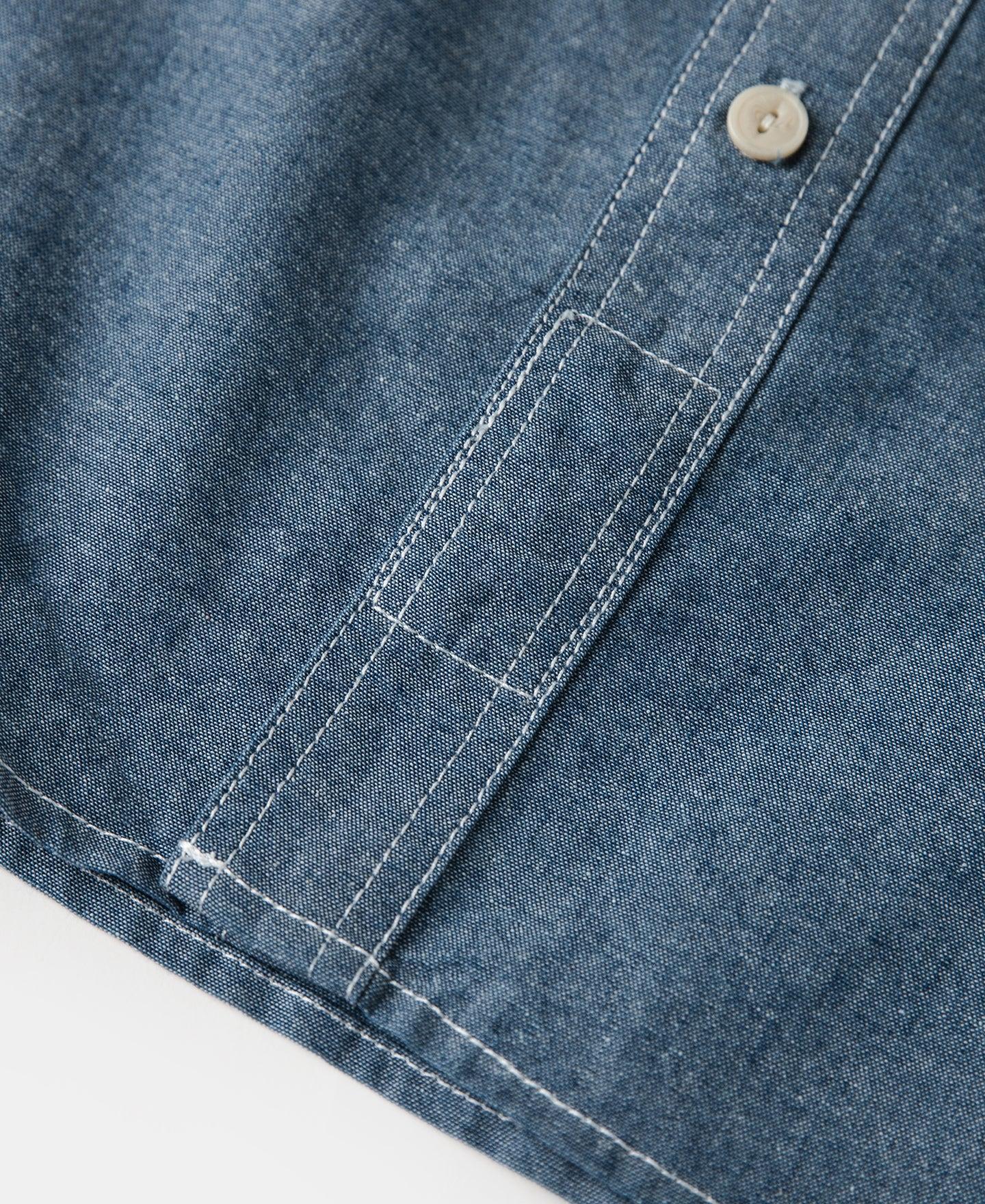 Chambray Short Sleeve Work Shirt Product Image