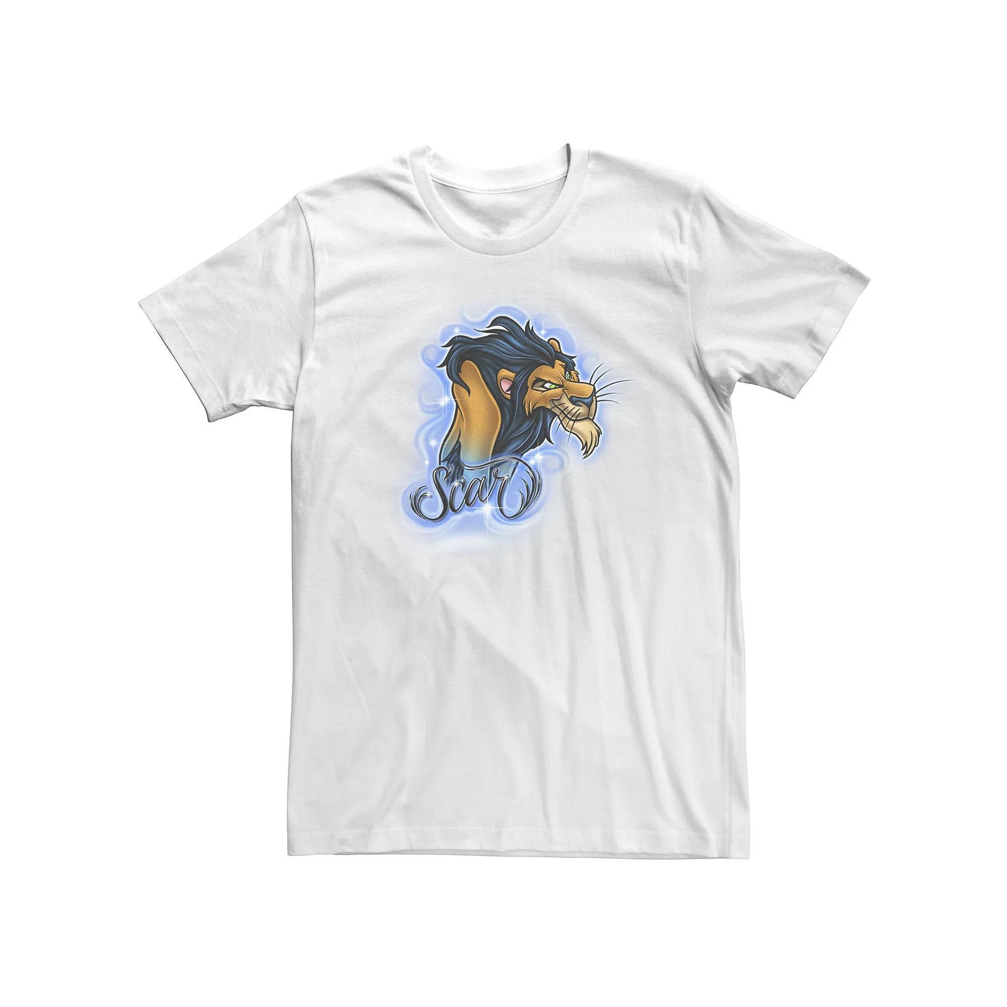 Big & Tall Disney The Lion King Scar Airbrushed Portrait Logo Tee, Men's,  Product Image