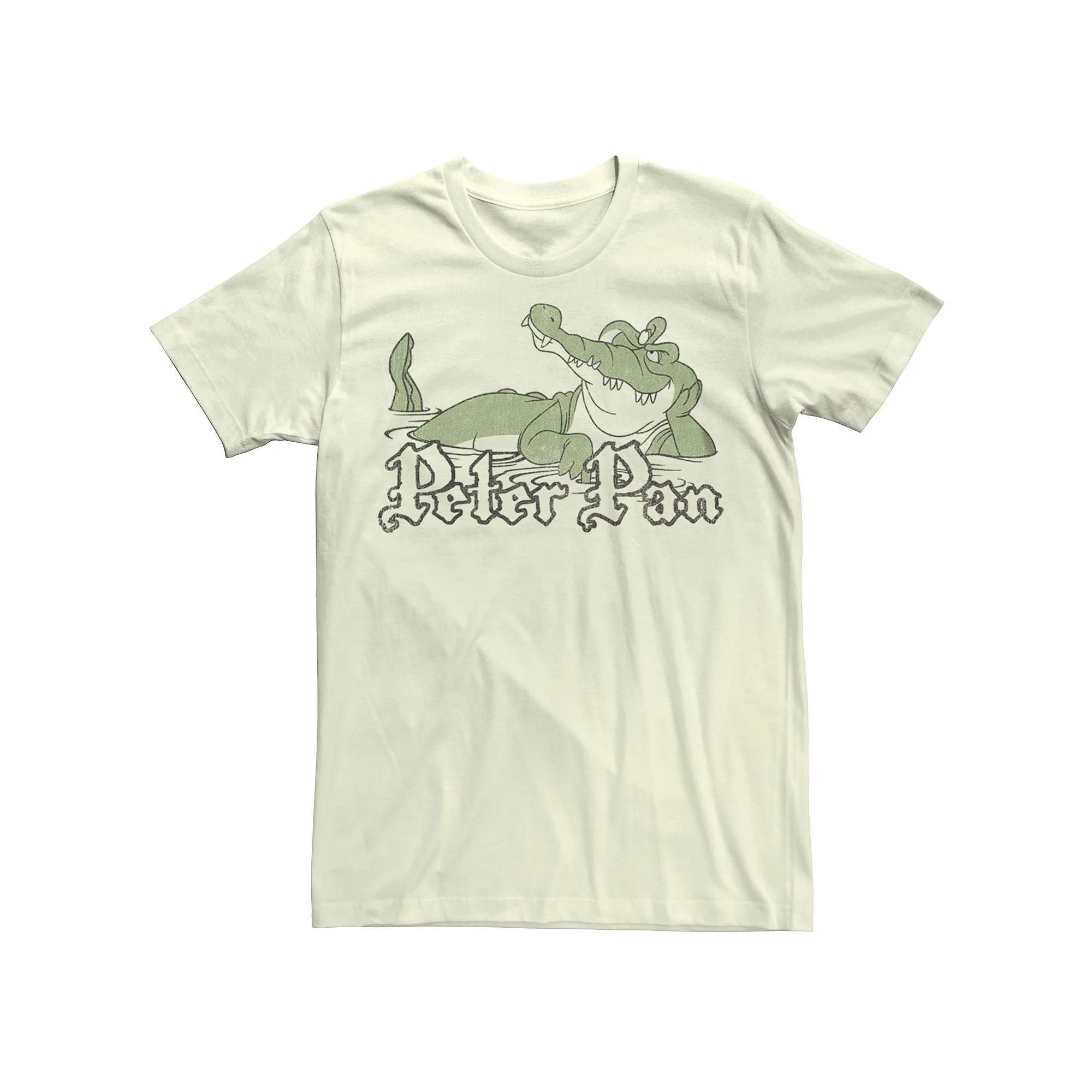 Disney's Peter Pan Tick Tock Crocodile Men's Tee, Size: Medium, Natural Product Image