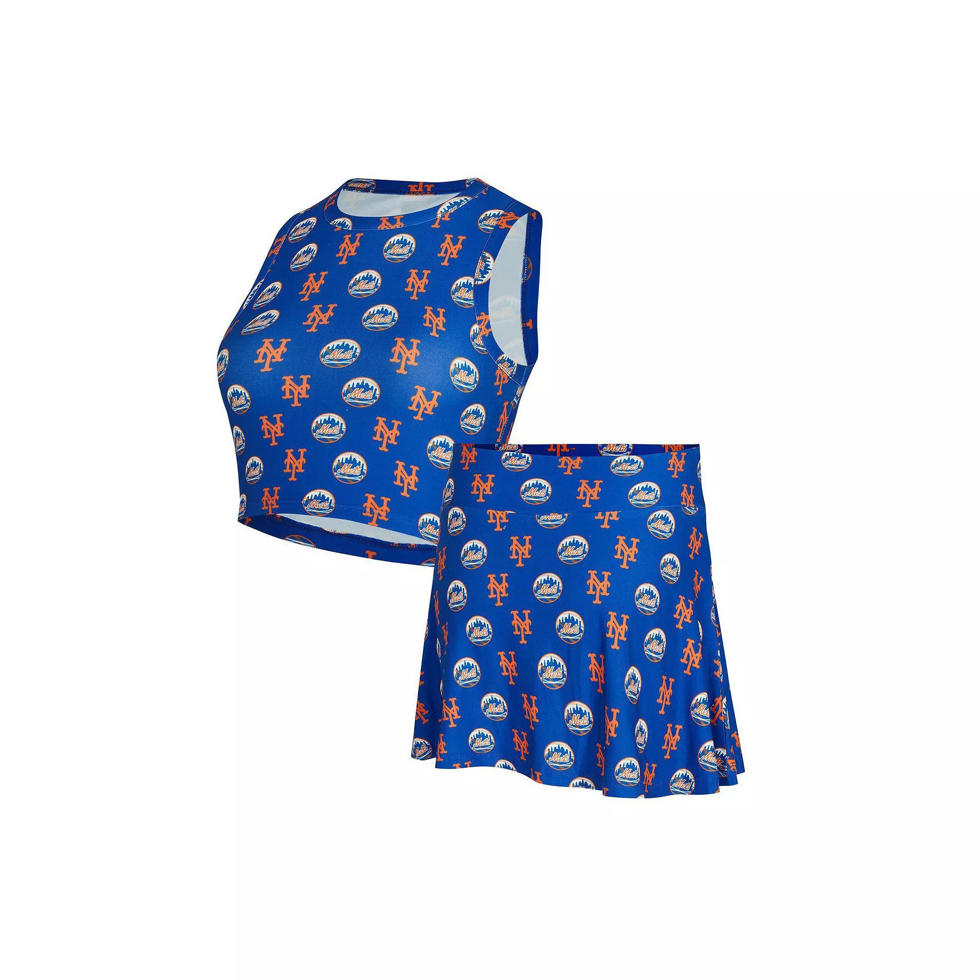 Women's Concepts Sport Royal New York Mets Knit Tank Top & Skort Set,  Product Image