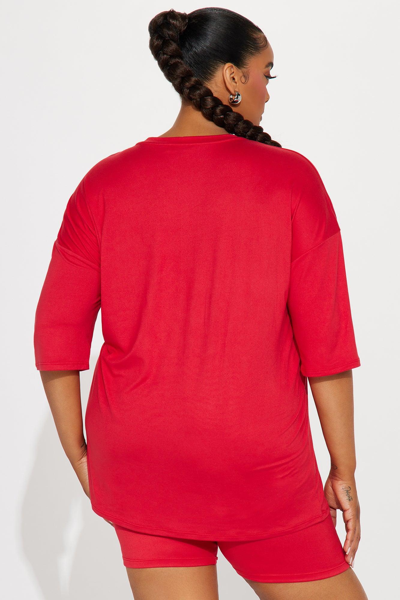 Weekend Vibes Short Set - Red Product Image