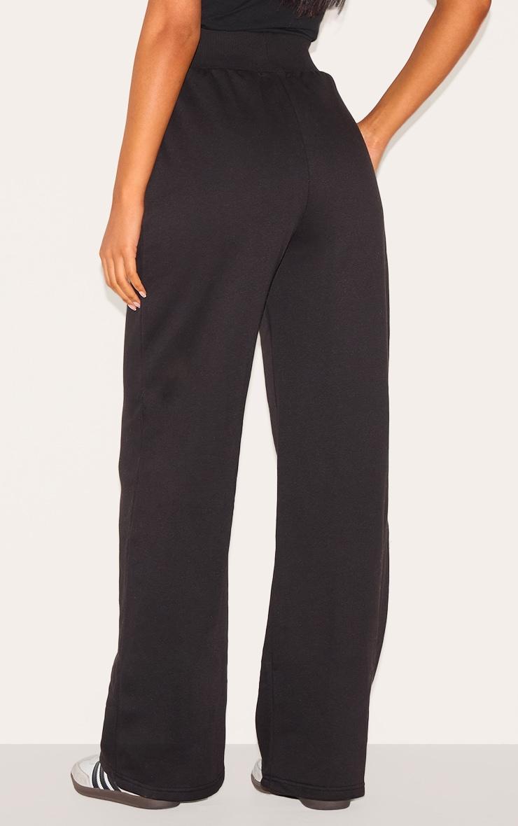 Tall Black High Waisted Wide Leg Sweatpant Product Image