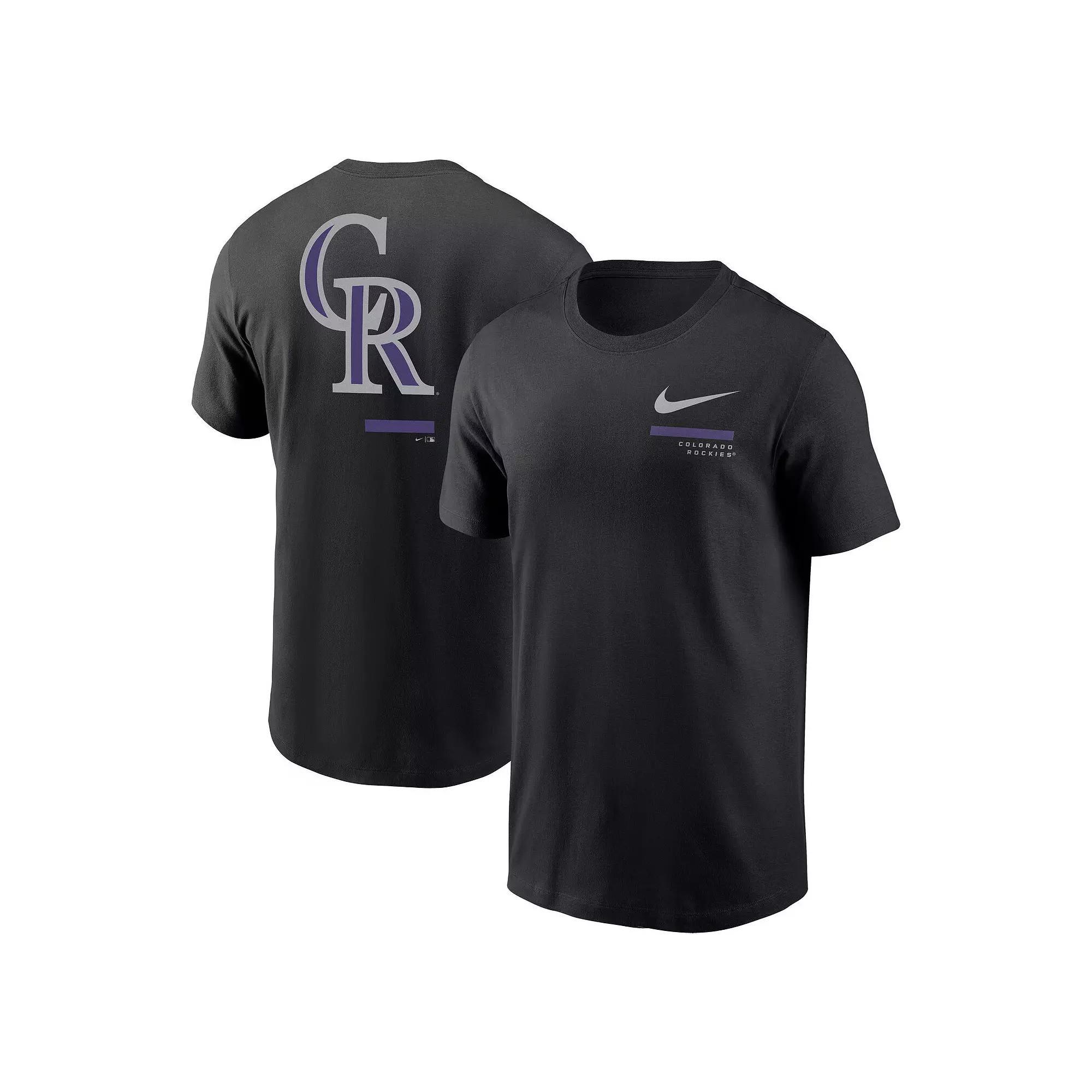Men's Nike Black Colorado Rockies Over the Shoulder T-Shirt,  Product Image