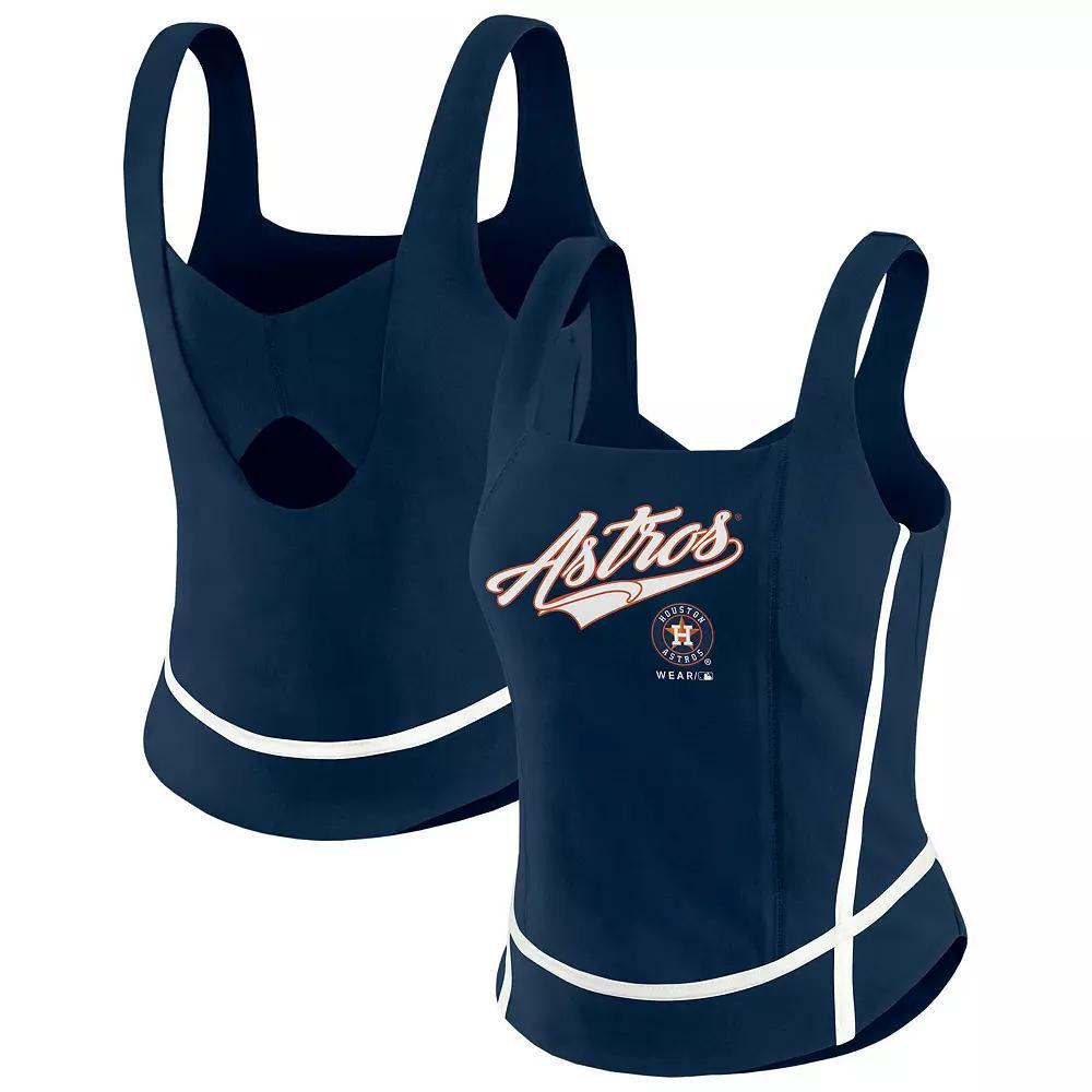 Women's WEAR by Erin Andrews Black Cincinnati Bengals Square Neck Tank Top,  Product Image