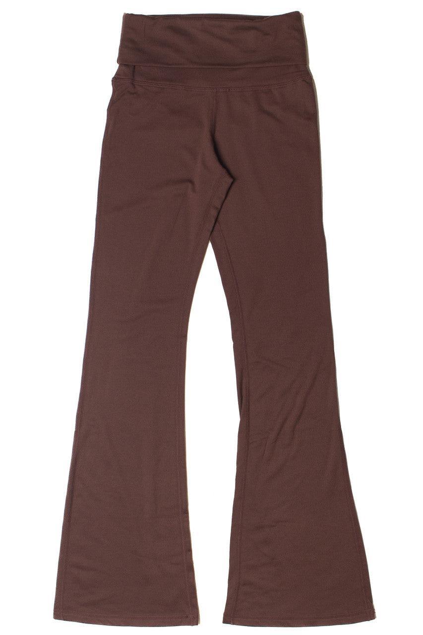 Fold Over Fleece Lined Flare Leggings Product Image