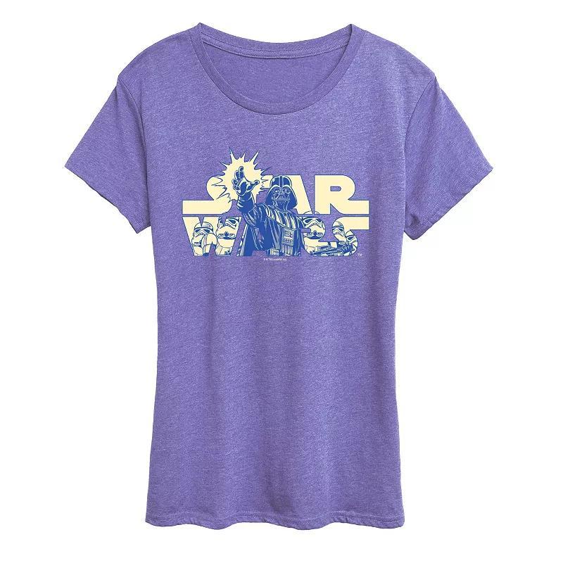 Women's Star Wars Darth Vader & Stormtroopers Logo Graphic Tee,  Product Image