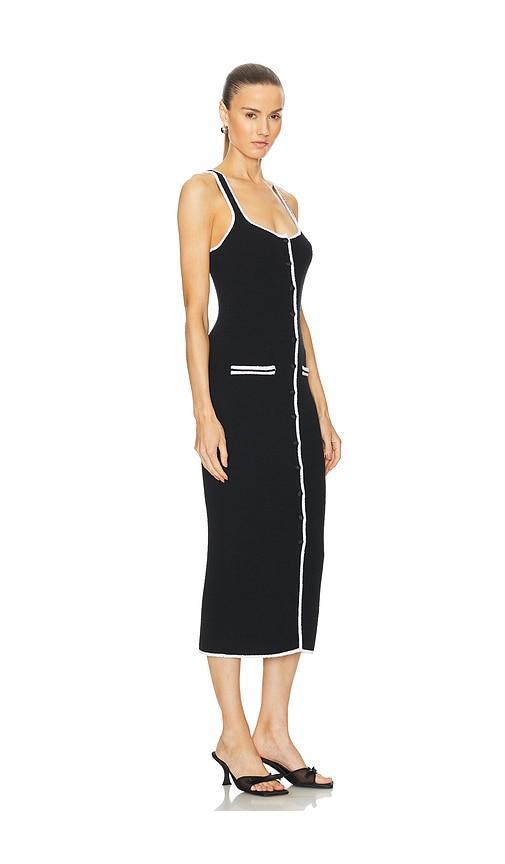 L'ACADEMIE By Marianna Havilah Midi Dress In Black & White Product Image