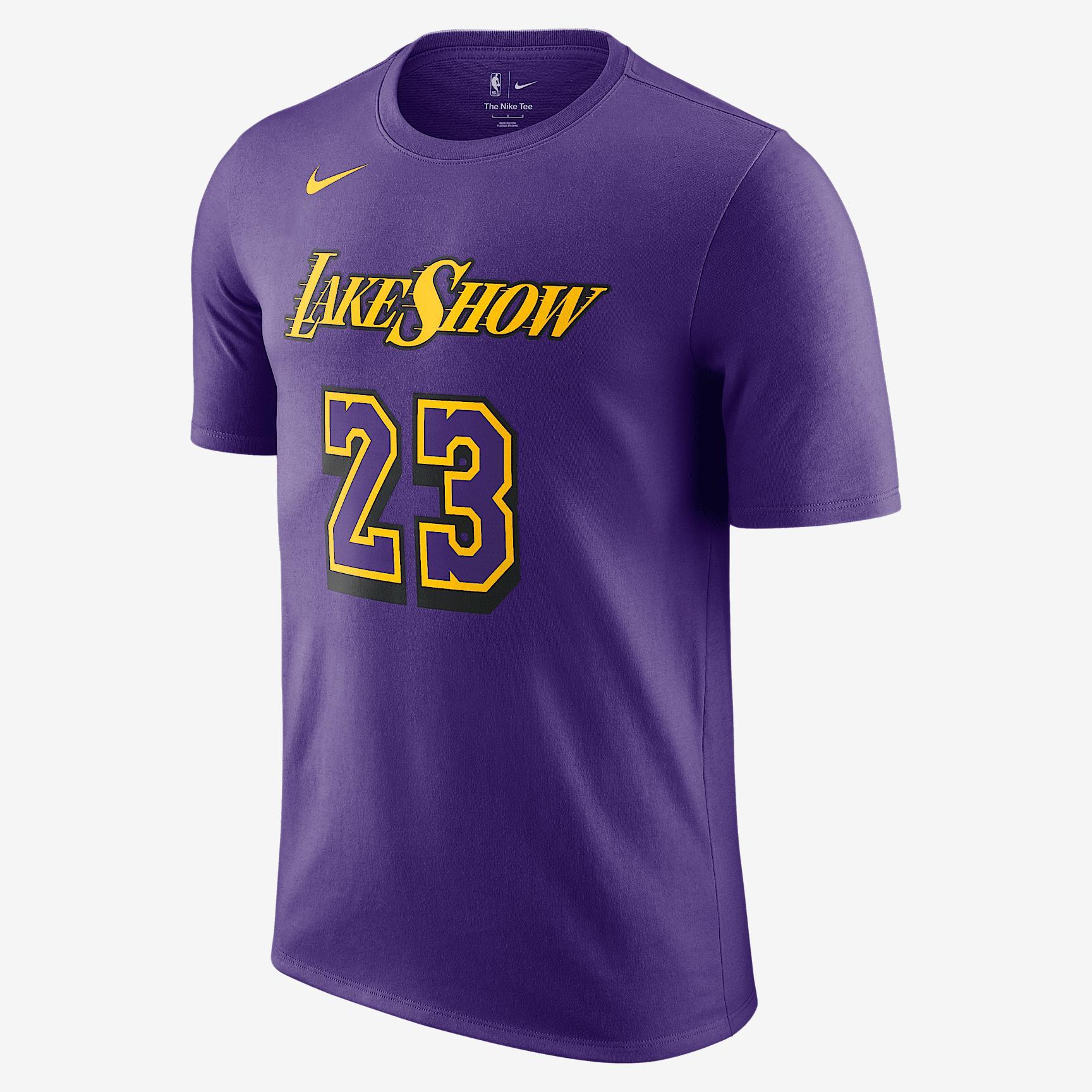 LeBron James Los Angeles Lakers Essential City Edition Nike Men's NBA T-Shirt Product Image