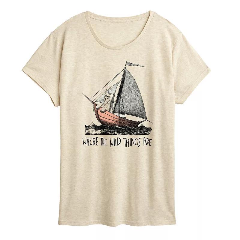 Women's Where The Wild Things Are Boat Graphic Tee, Size: Small, White Product Image