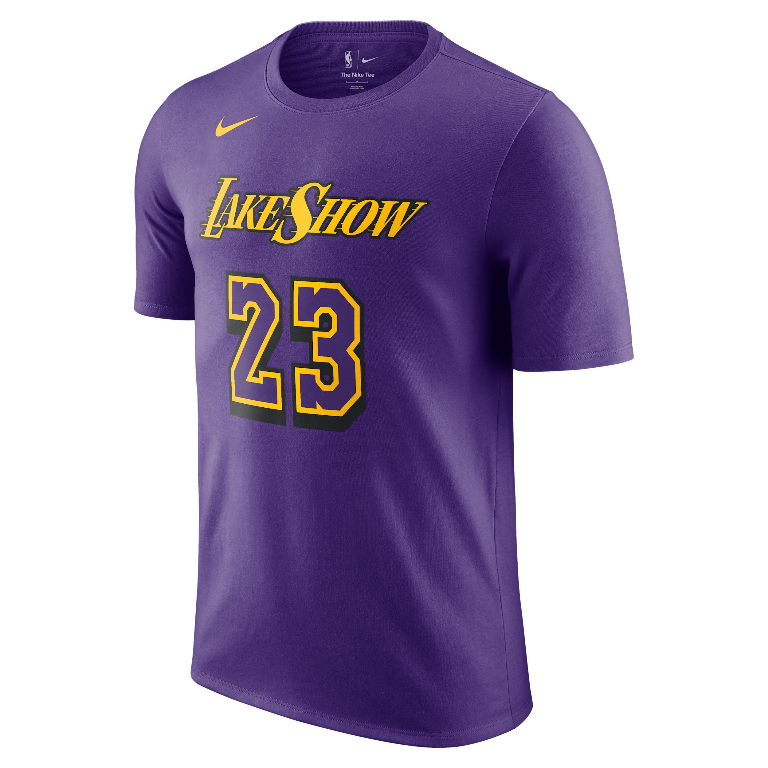 LeBron James Los Angeles Lakers Essential City Edition Nike Men's NBA T-Shirt Product Image