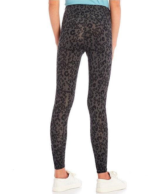 Ivory Ella Embossed-Printed Animal Print Ankle Leggings Product Image
