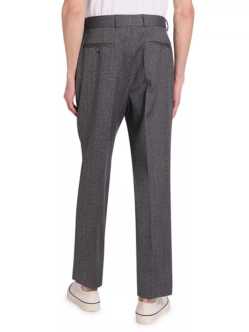 Hoche Herringbone Wool Pants Product Image