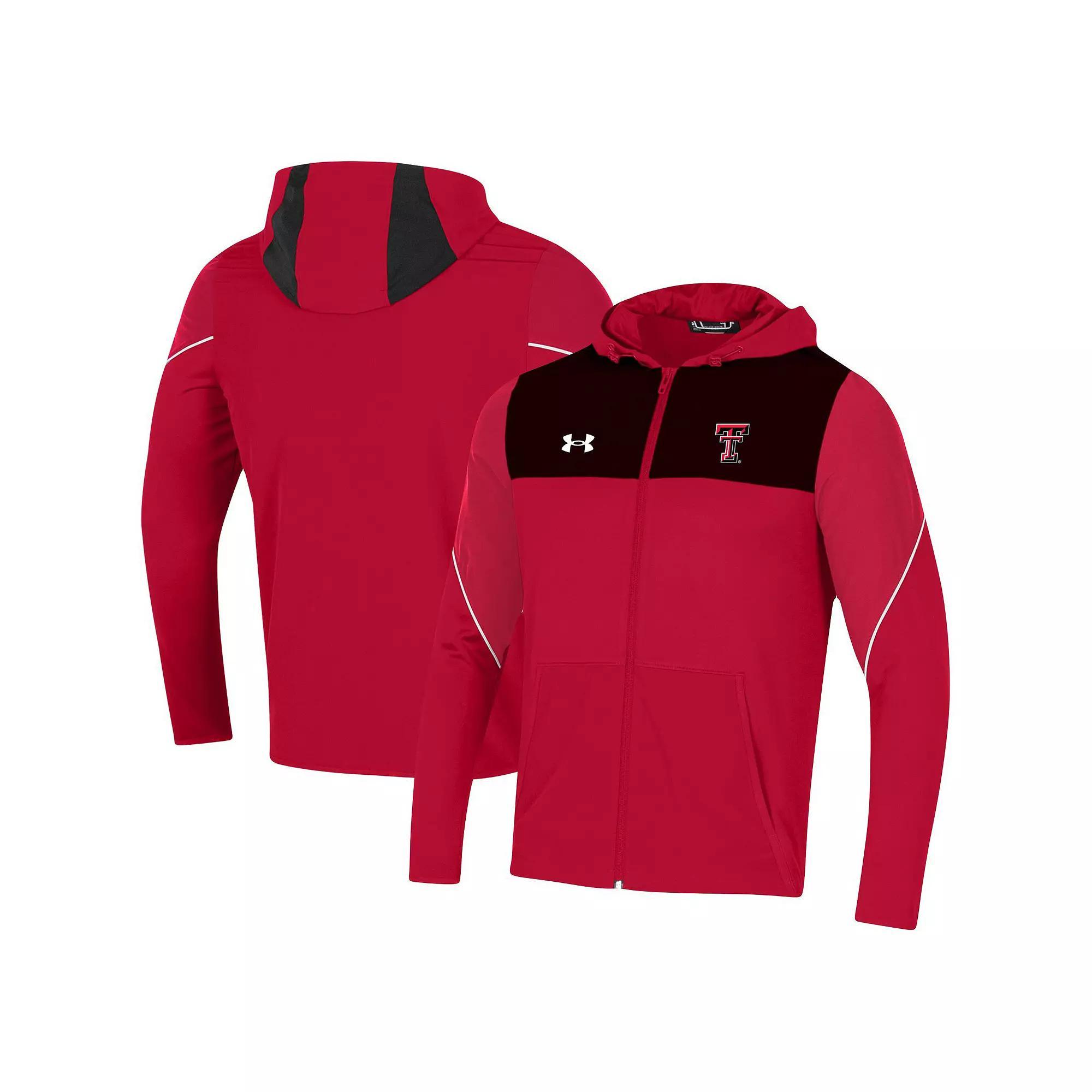 Men's Under Armour Red Texas Tech Red Raiders 2021 Sideline Warm-Up Full-Zip Hoodie,  Product Image