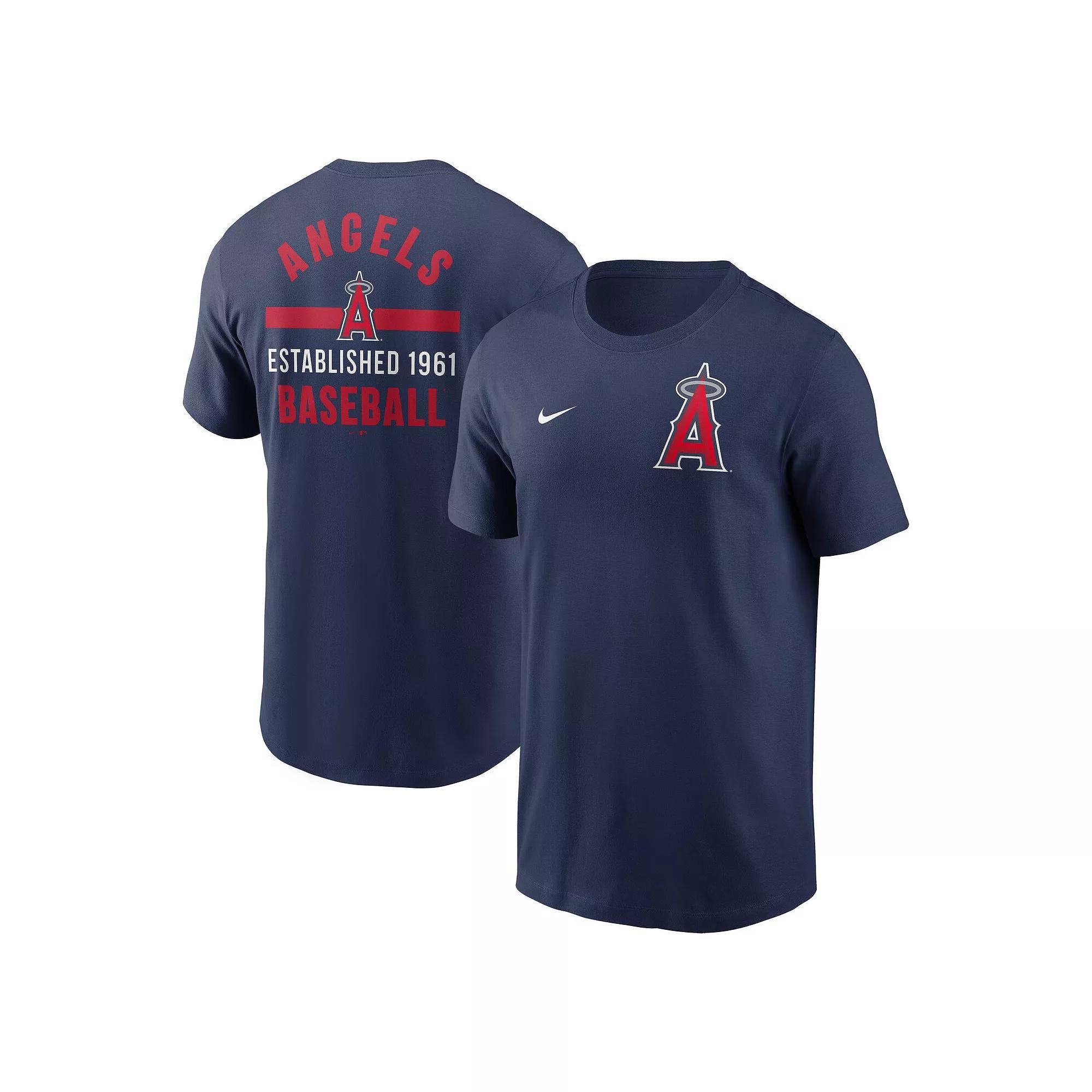 Men's Nike Navy Boston Red Sox Cooperstown Collection Team Logo T-Shirt, Size: Large, Blue Product Image