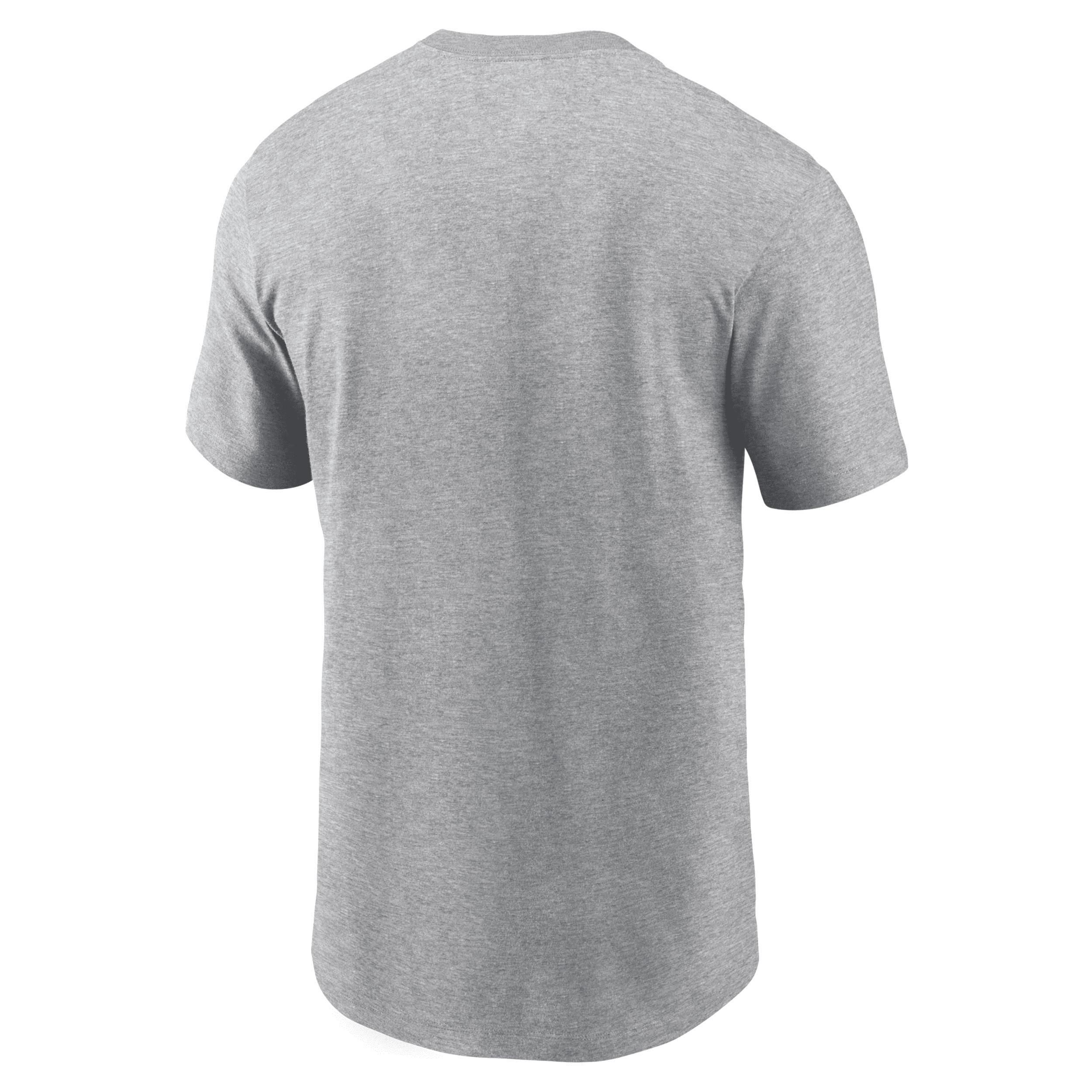 Mens Nike Heather Gray Chicago Cubs Home Team Athletic Arch T-Shirt Product Image