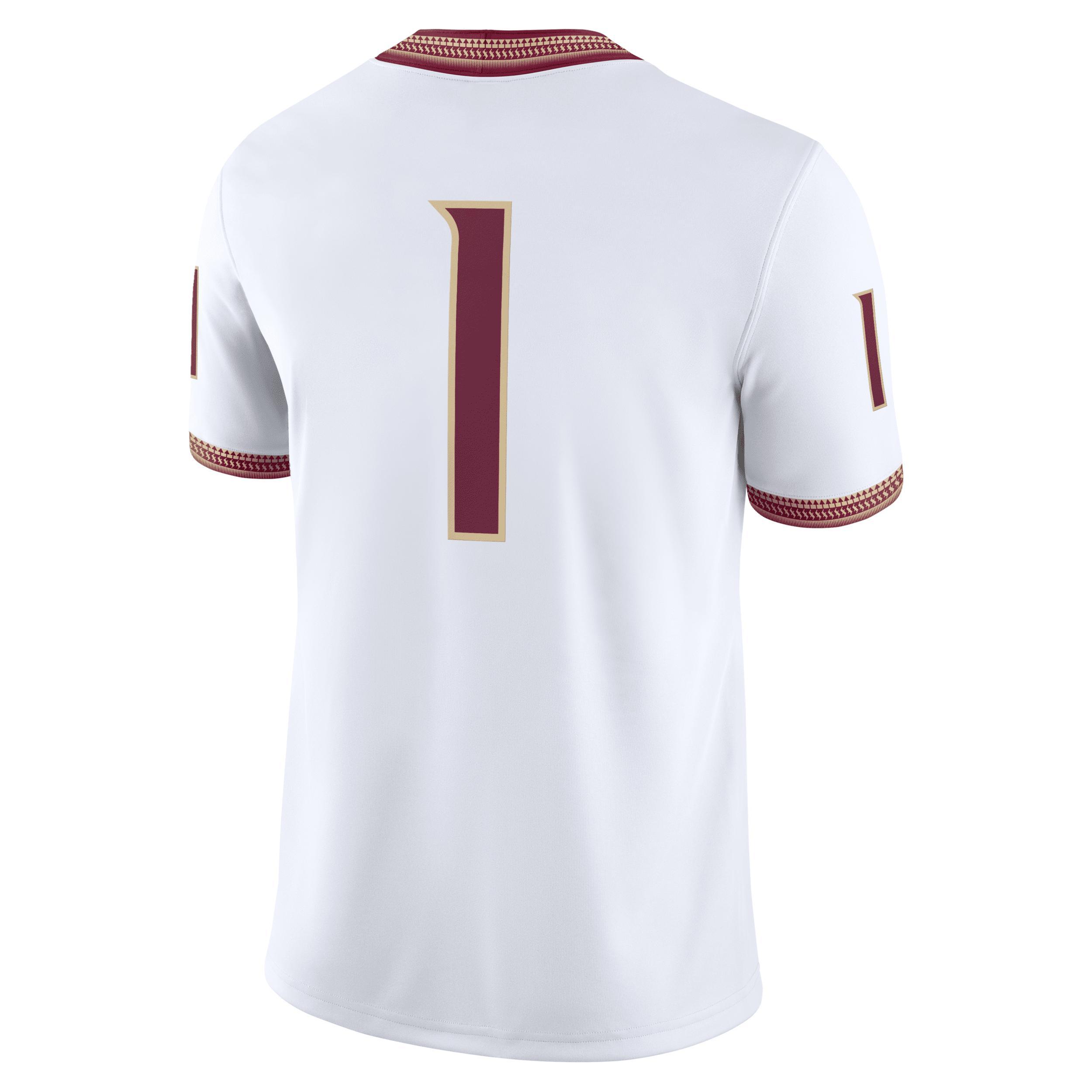 Men's Nike #1 White Florida State Seminoles Game Jersey, Size: 2XL Product Image